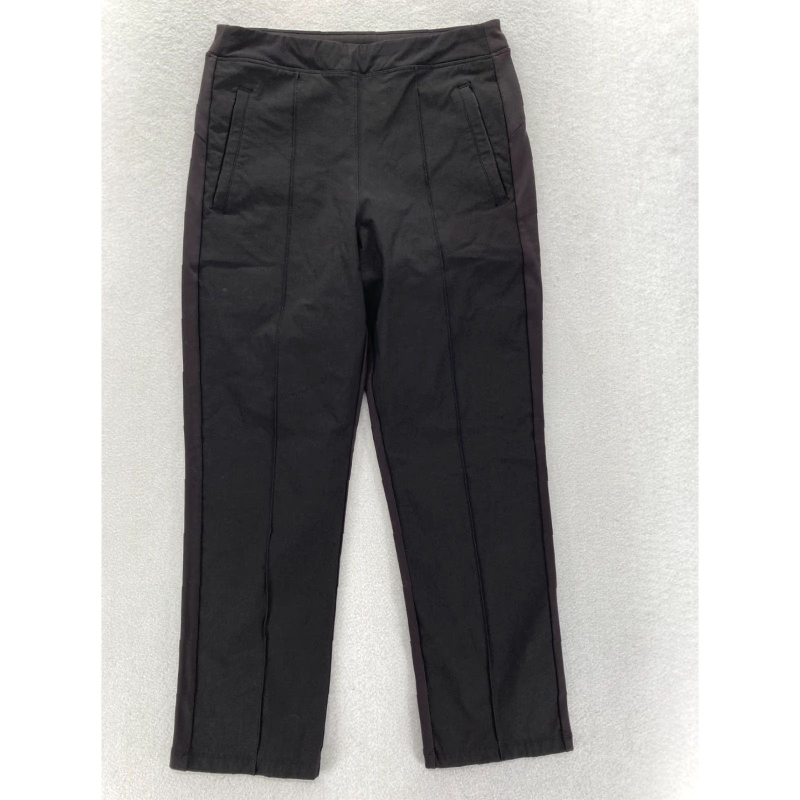 Athleta Athleta Headlands Hybrid Pant Women's 8 Black Nylon Stretch Ankle Cropped Pant Size 30" / US 8 / IT 44 - 2 Thumbnail