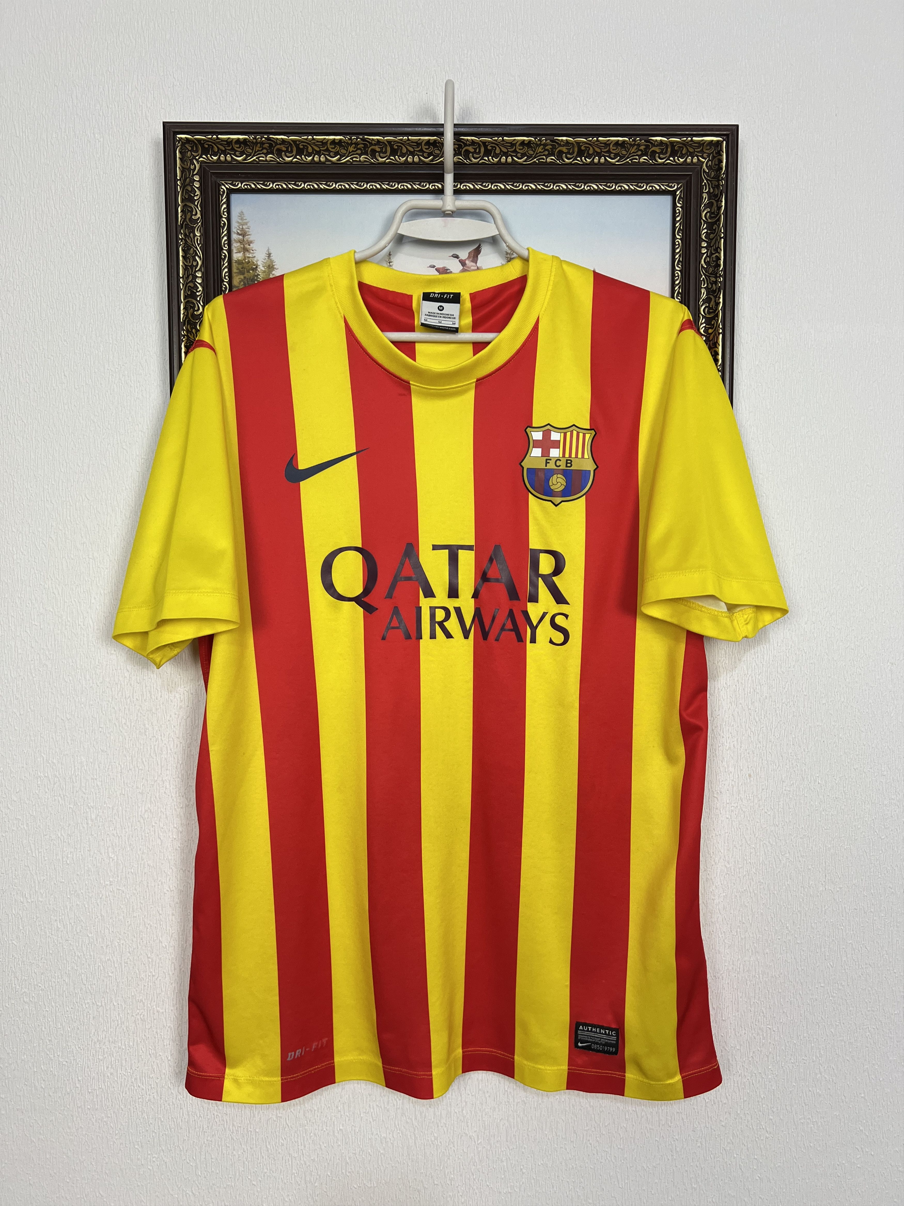 Nike Barcelona Away football shirt 2013 Soccer Jersey Trikot Hype Size US M / EU 48-50 / 2 - 1 Thumbnail