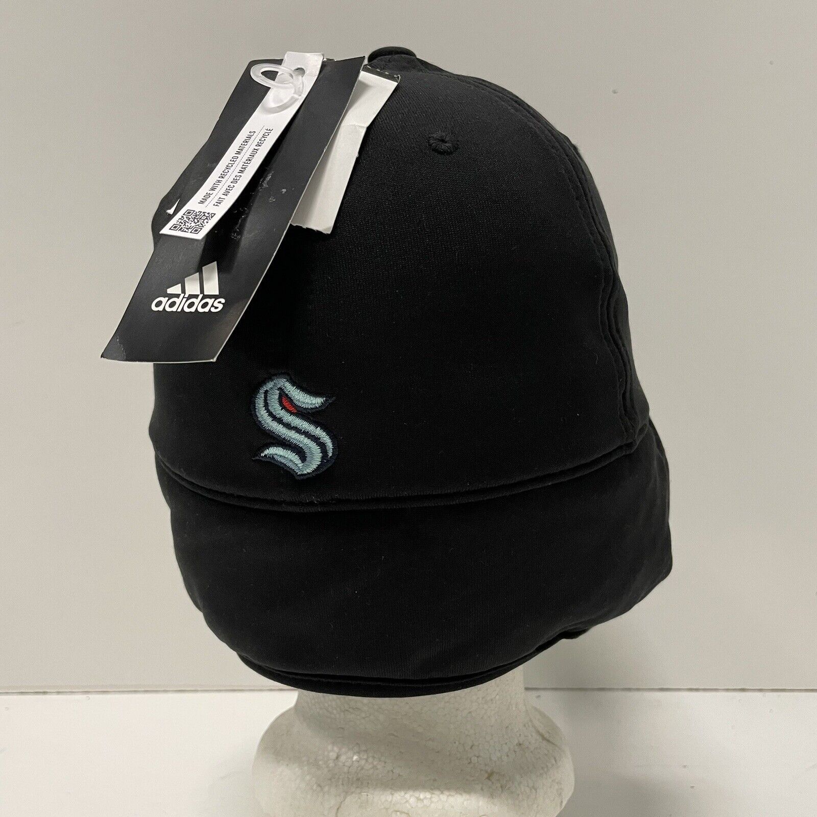 Adidas Seattle Kraken Winter Hat Cap Adult S/M Black NHL Adidas NEW Size ONE SIZE - 4 Thumbnail