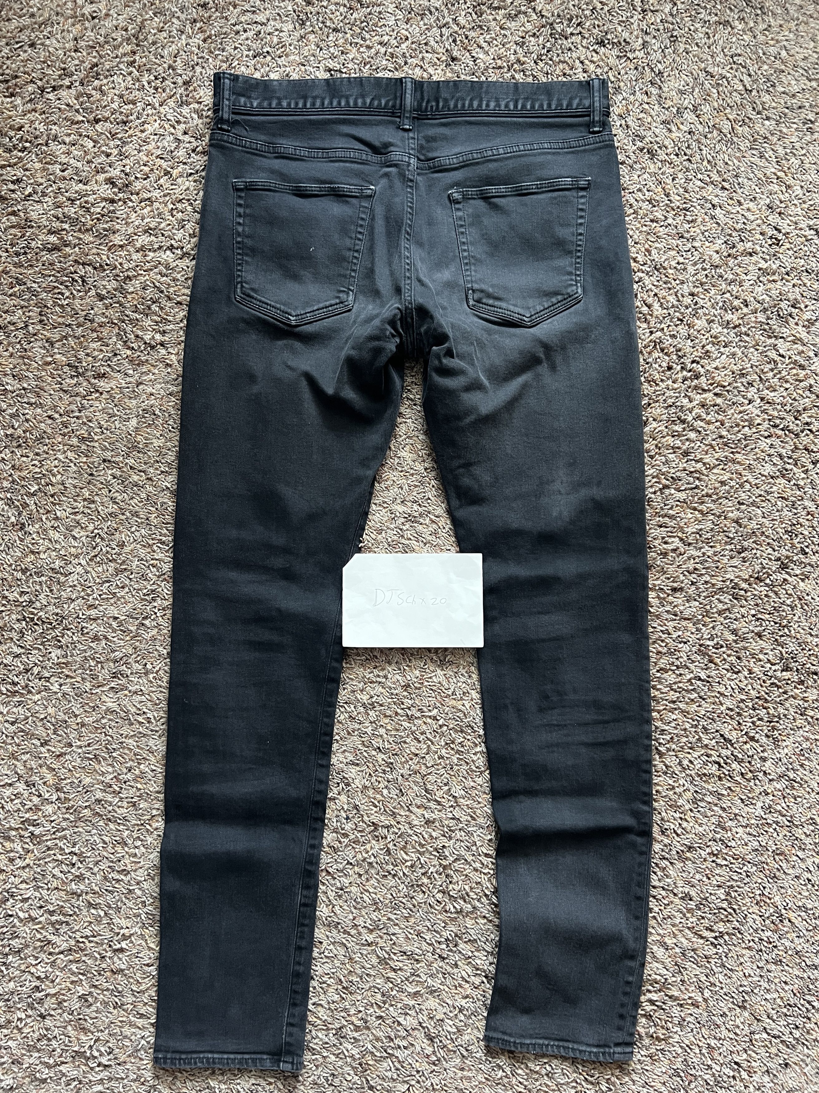 John Elliott The Cast 2 Carbon Black Denim (2017) Size US 32 / EU 48 - 5 Thumbnail