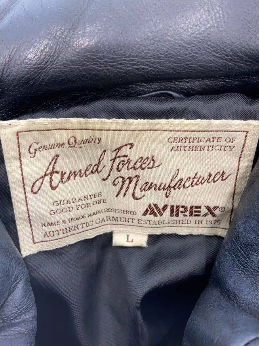 Avirex Avirex Sheep Leather Down Jacket Black Size US L / EU 52-54 / 3 - 3 Thumbnail
