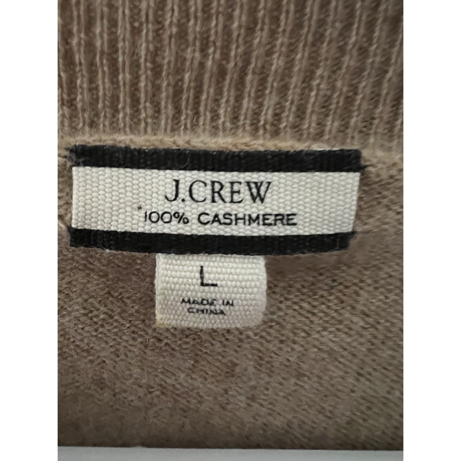 J.Crew J. Crew Cashmere Camel Pullover Sweater Womens Large Stretch Size L / US 10 / IT 46 - 5 Thumbnail