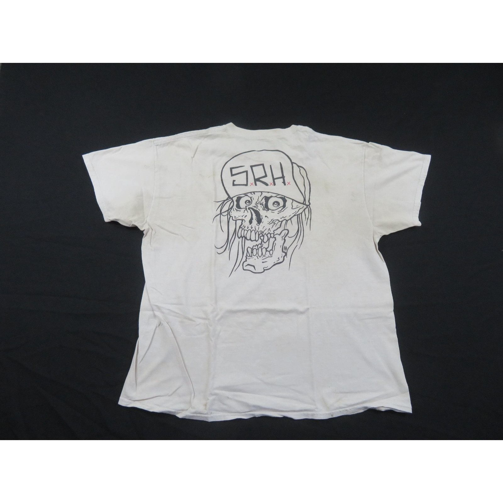 Other SRH Skull T-Shirt, White Black, Double-Sided Sz XL Y2K Size US XL / EU 56 / 4 - 1 Thumbnail