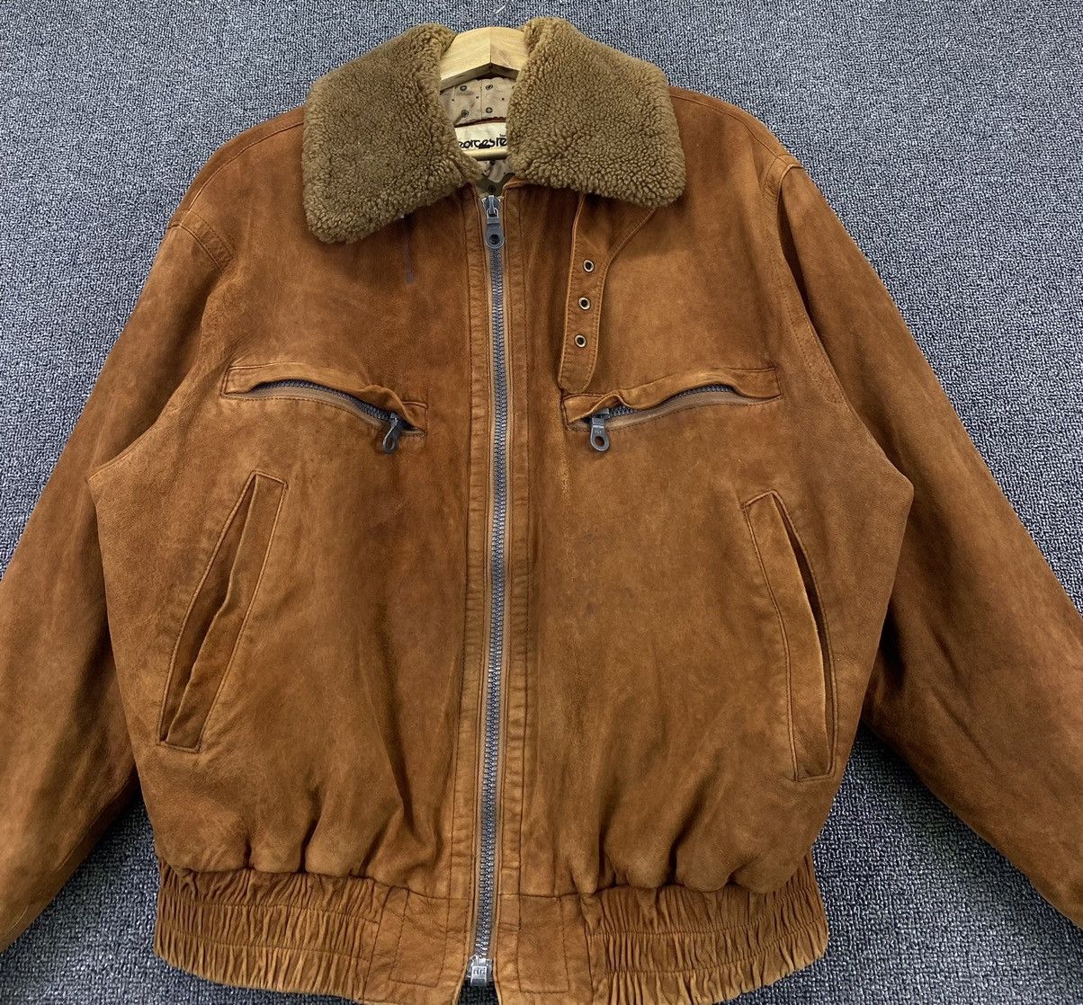 Leather Vintage George Rech Homme Sheep Skin Leather Jacket Size M / US 6-8 / IT 42-44 - 5 Thumbnail