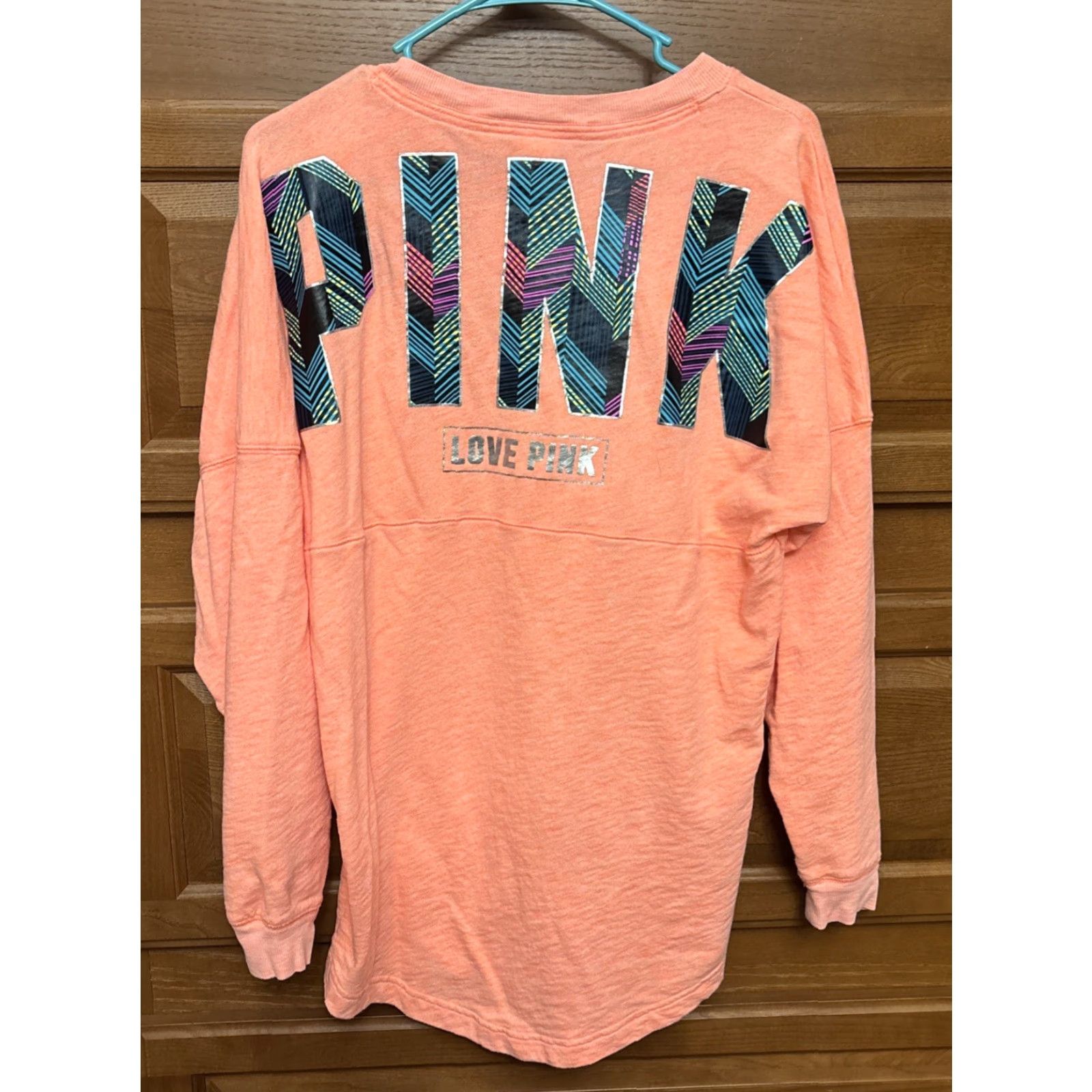 Vintage VINTAGE PINK Victoria's Secret Sweatshirt Women Oversized Orange M Womens Pullover Retro Spell Out 166 Size M / US 6-8 / IT 42-44 - 2 Thumbnail