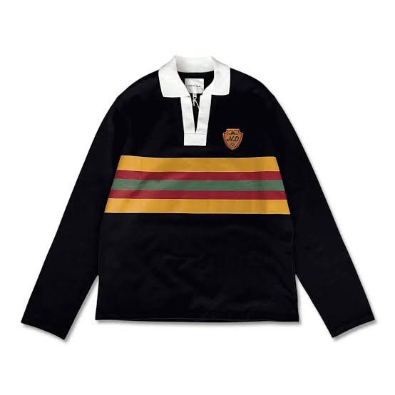 Nicholas Daley (RARE) Nicholas Daley Stripe Rugby Top Black Size US S / EU 44-46 / 1 - 1 Thumbnail