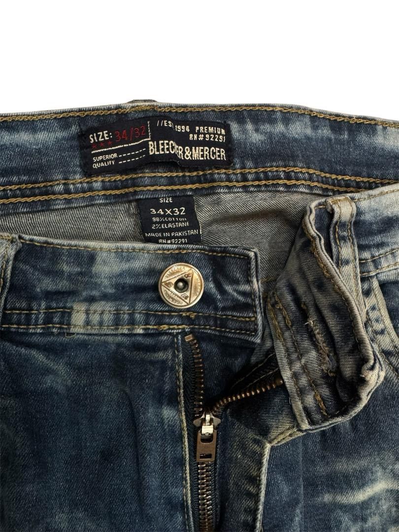 Japanese Brand bleecker&mercer denim faded wash style jeans Size US 34 / EU 50 - 8 Thumbnail