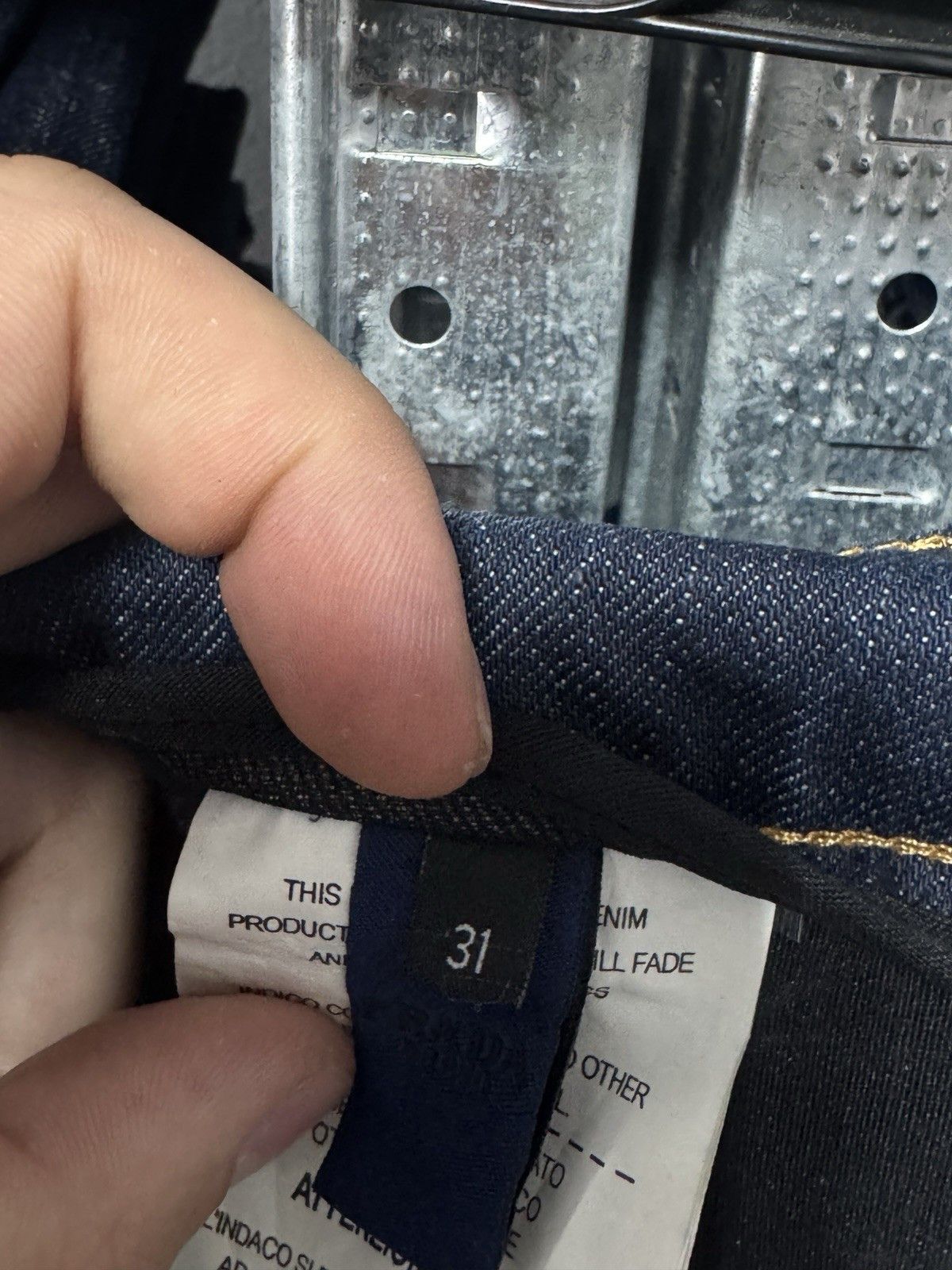 Prada PRADA Milano Indigo Wash Denim Jeans Straight Fit Made Italy Size US 31 - 17 Thumbnail
