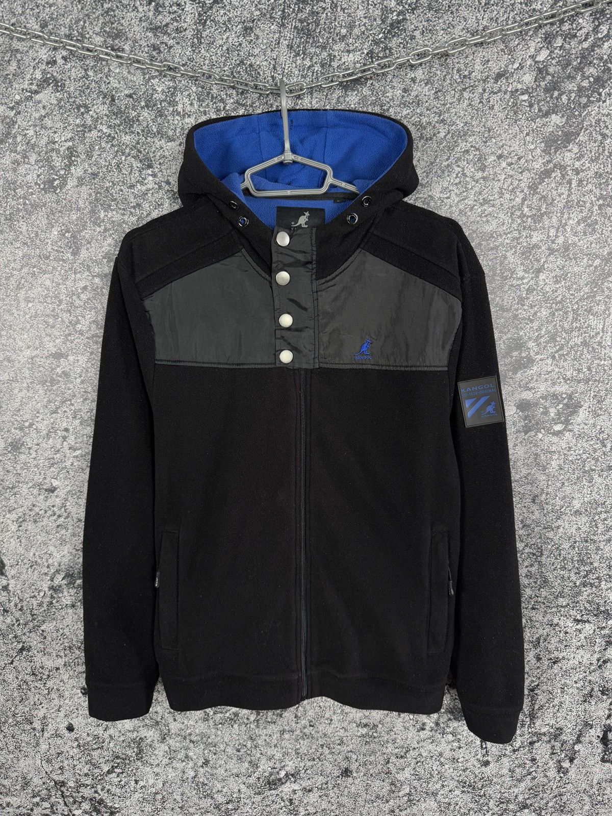 Kangol Kangol Vintage Fleece Hoodie Zip Jacket Black Label Size L Size US L / EU 52-54 / 3 - 1 Thumbnail