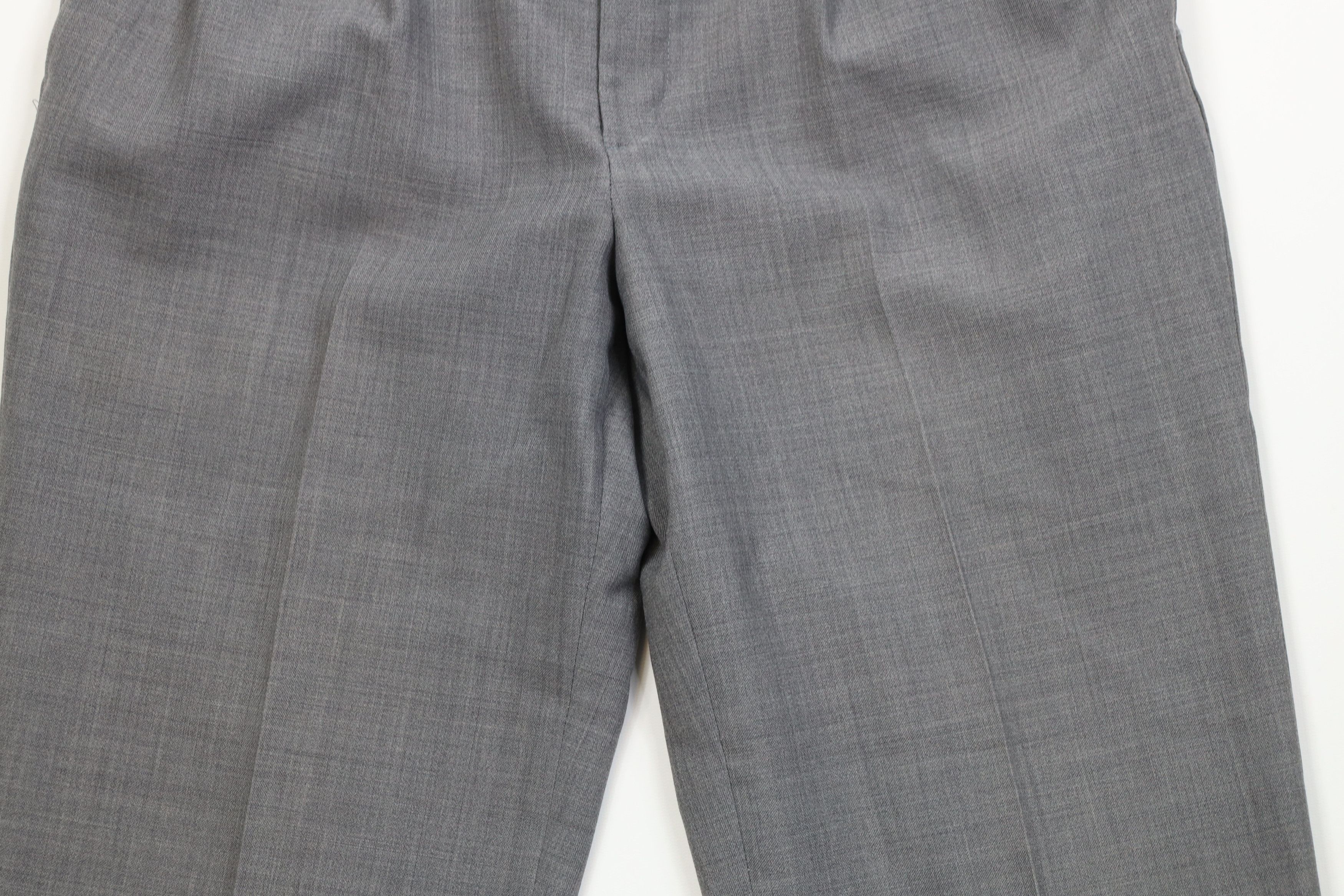 Vintage Vintage 90s Worsted Wool Blend Knit Wide Leg Chino Pants Size US 32 / EU 48 - 7 Thumbnail