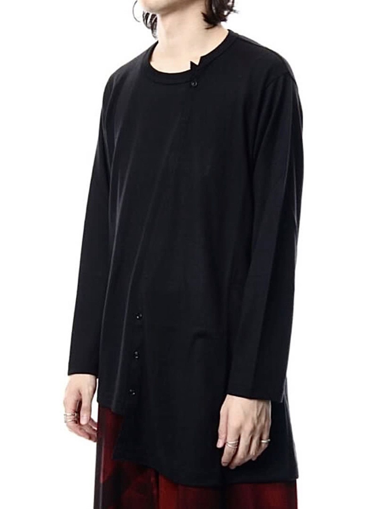 Yohji Yamamoto YOHJI YAMAMOTO REGULATION MEN ASYMMETRICAL LONGSLEEVE TOP Size US S / EU 44-46 / 1 - 2 Thumbnail