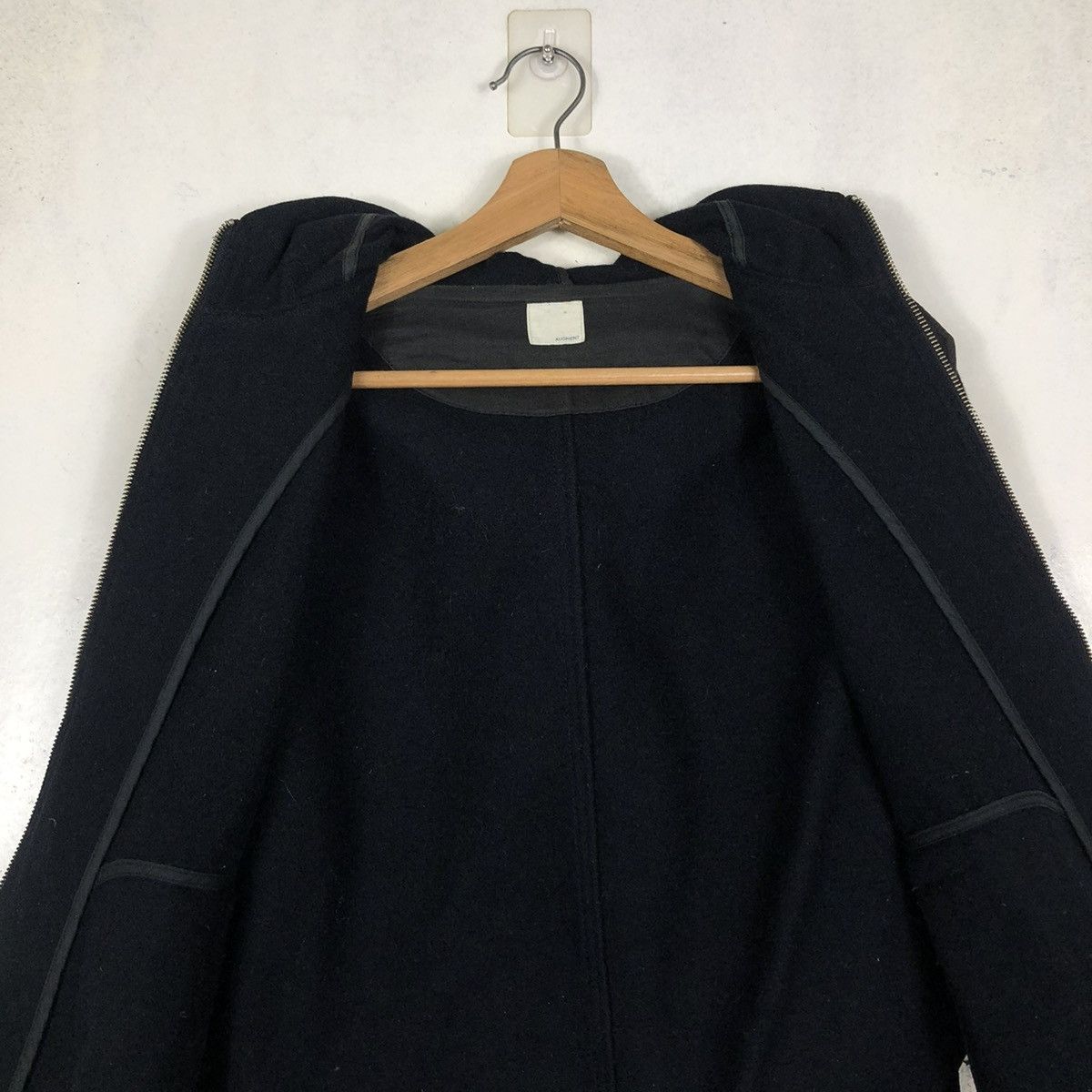 Japanese Brand 📌VINTAGE WOOL BIKER JACKET AUGMENT JAPAN ISSEY MIYAKE Size US S / EU 44-46 / 1 - 15 Thumbnail