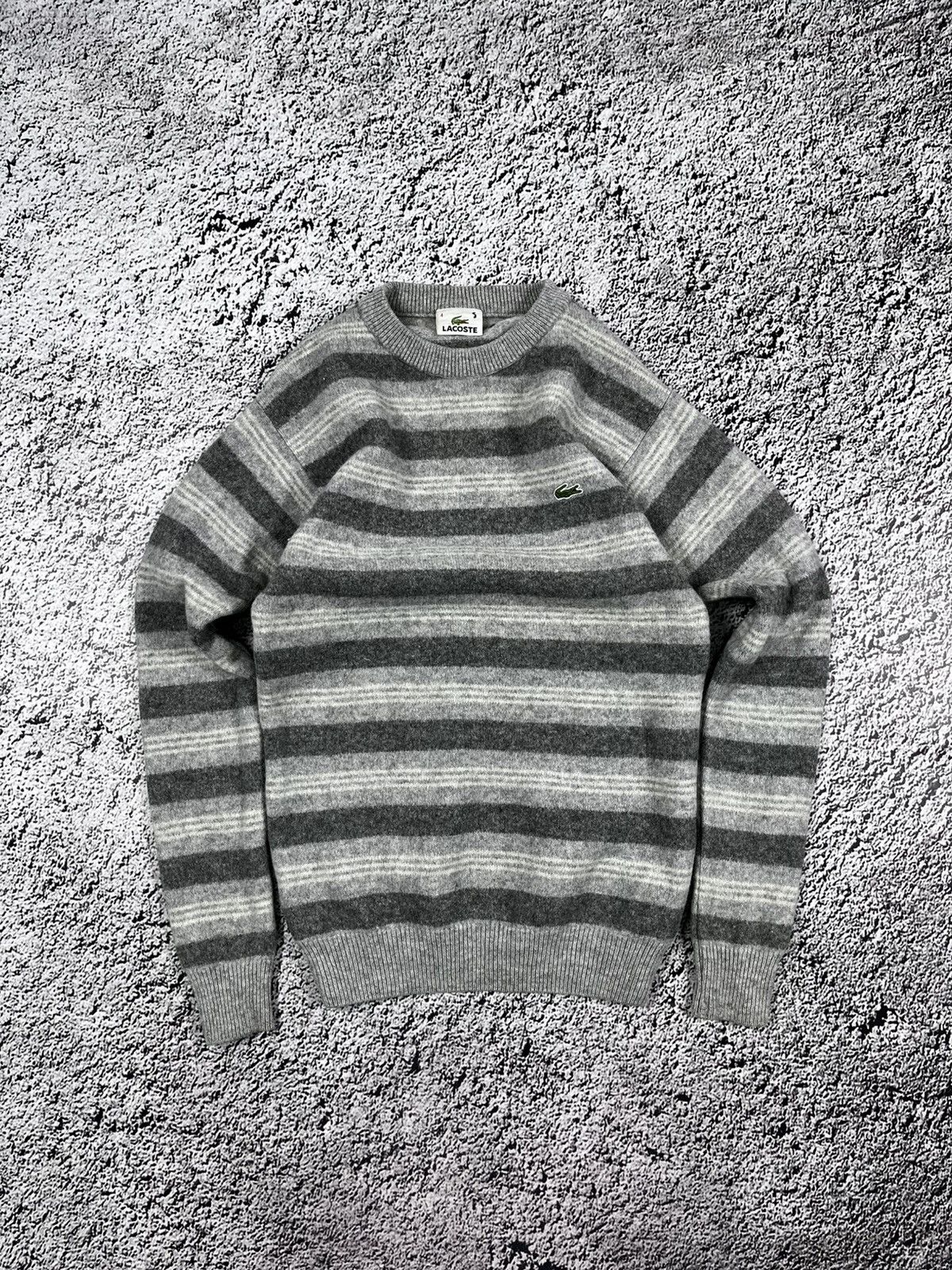 Lacoste Vintage Y2K Lacoste striped old money logo sweater size s Size S / US 4 / IT 40 - 1 Thumbnail