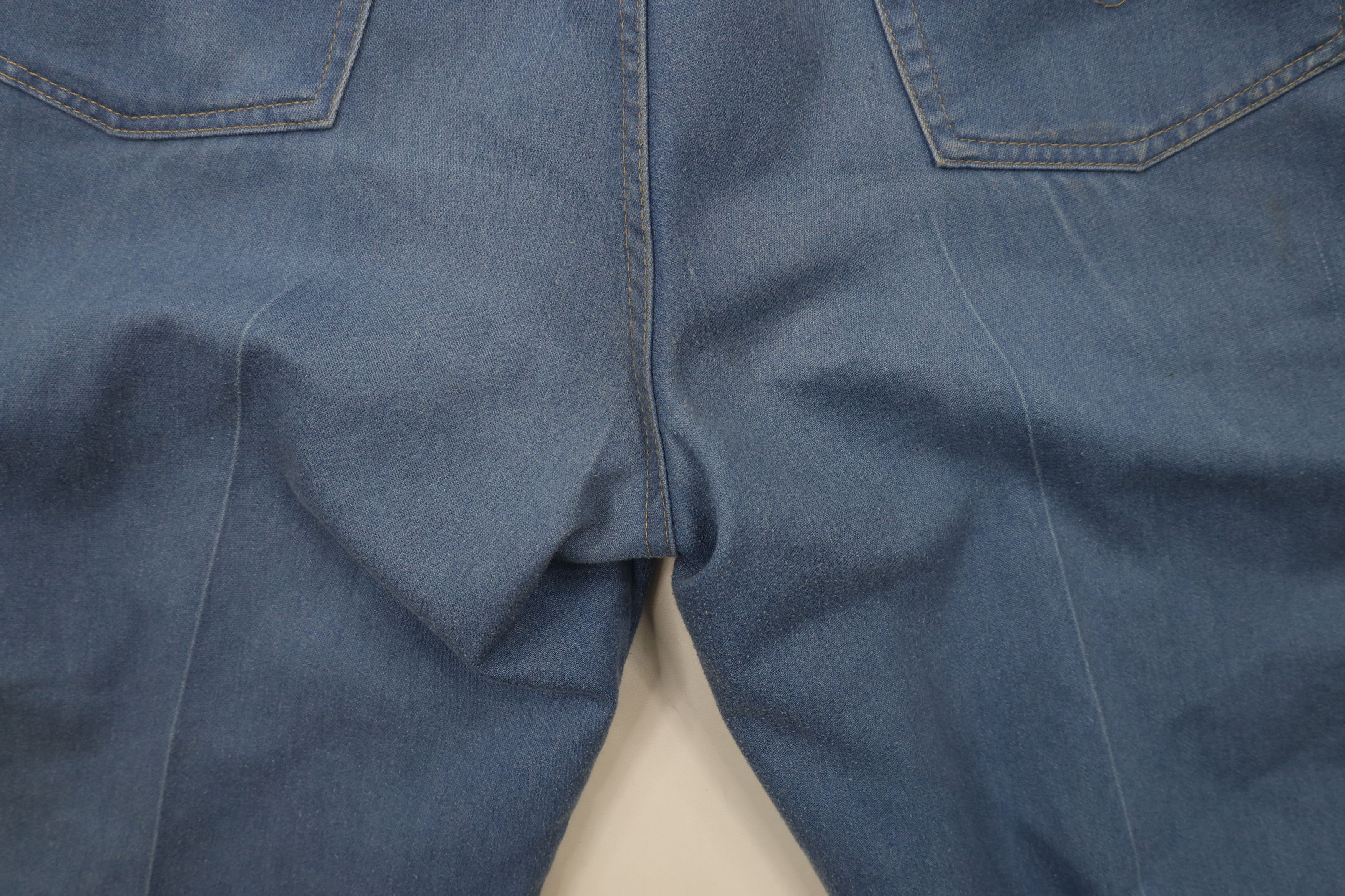 Vintage Vintage 90s Streetwear Flared Wide Leg Denim Jeans Blue Size US 36 / EU 52 - 15 Thumbnail