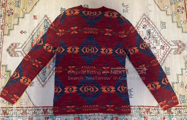 RRL Ralph Lauren RRL Ralph Lauren Henley collar striped long-sleeved Navajo Size US M / EU 48-50 / 2 - 3 Thumbnail