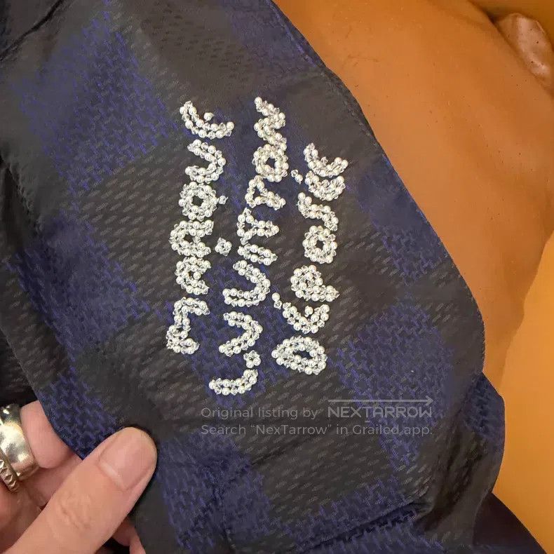 Louis Vuitton Louis Vuitton Blue checkerboard pearl embroidered slogan j Size US S / EU 44-46 / 1 - 5 Thumbnail