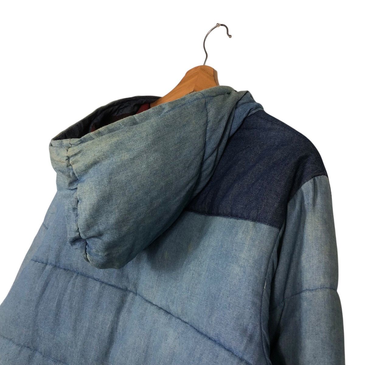 Blue Blue Japan 📌Vintage Denim Chore Biker Jacket Roky Indigo Zipper Size US L / EU 52-54 / 3 - 11 Thumbnail