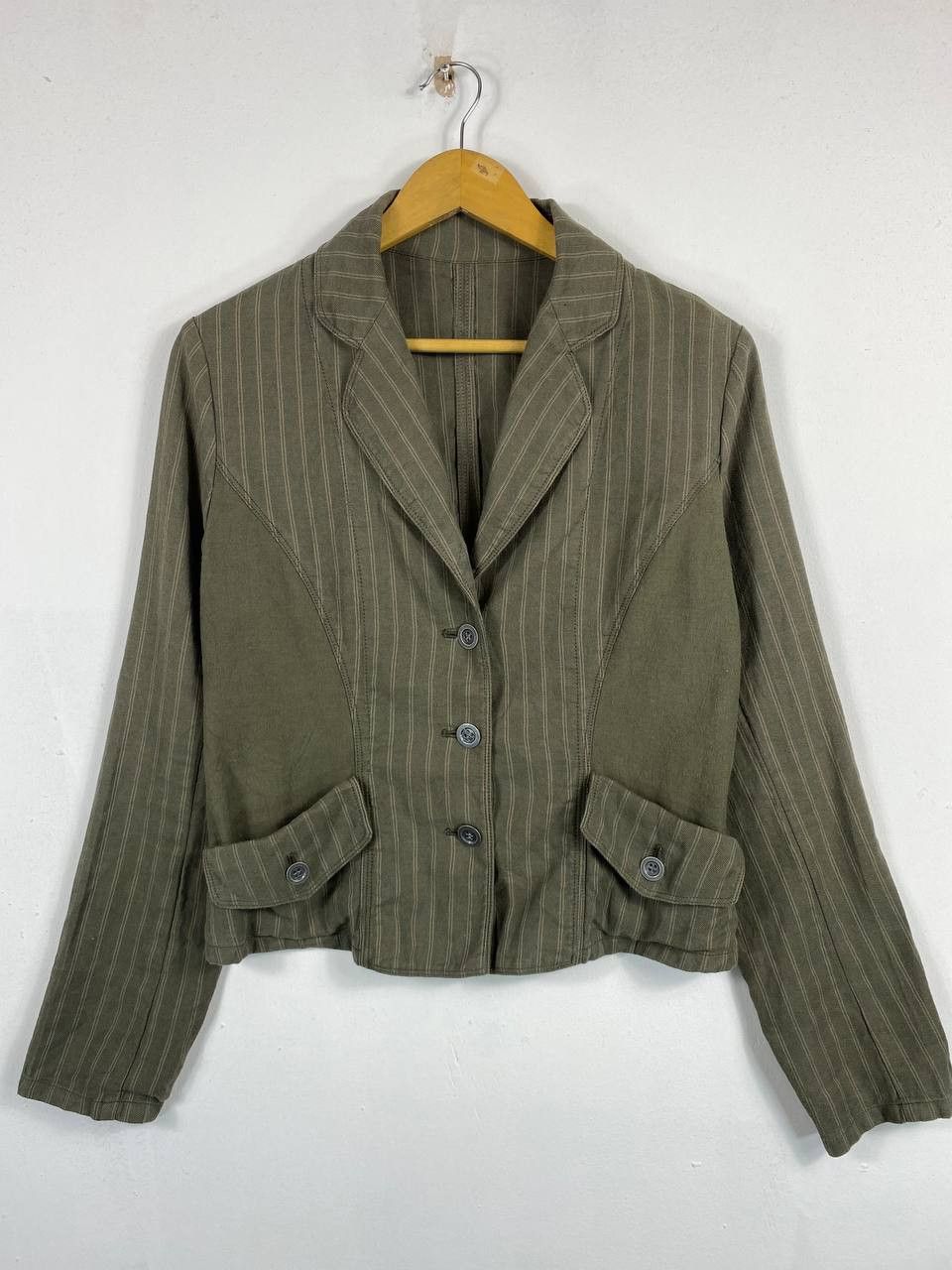 hiroko koshino japanese brand striped jacket nice design