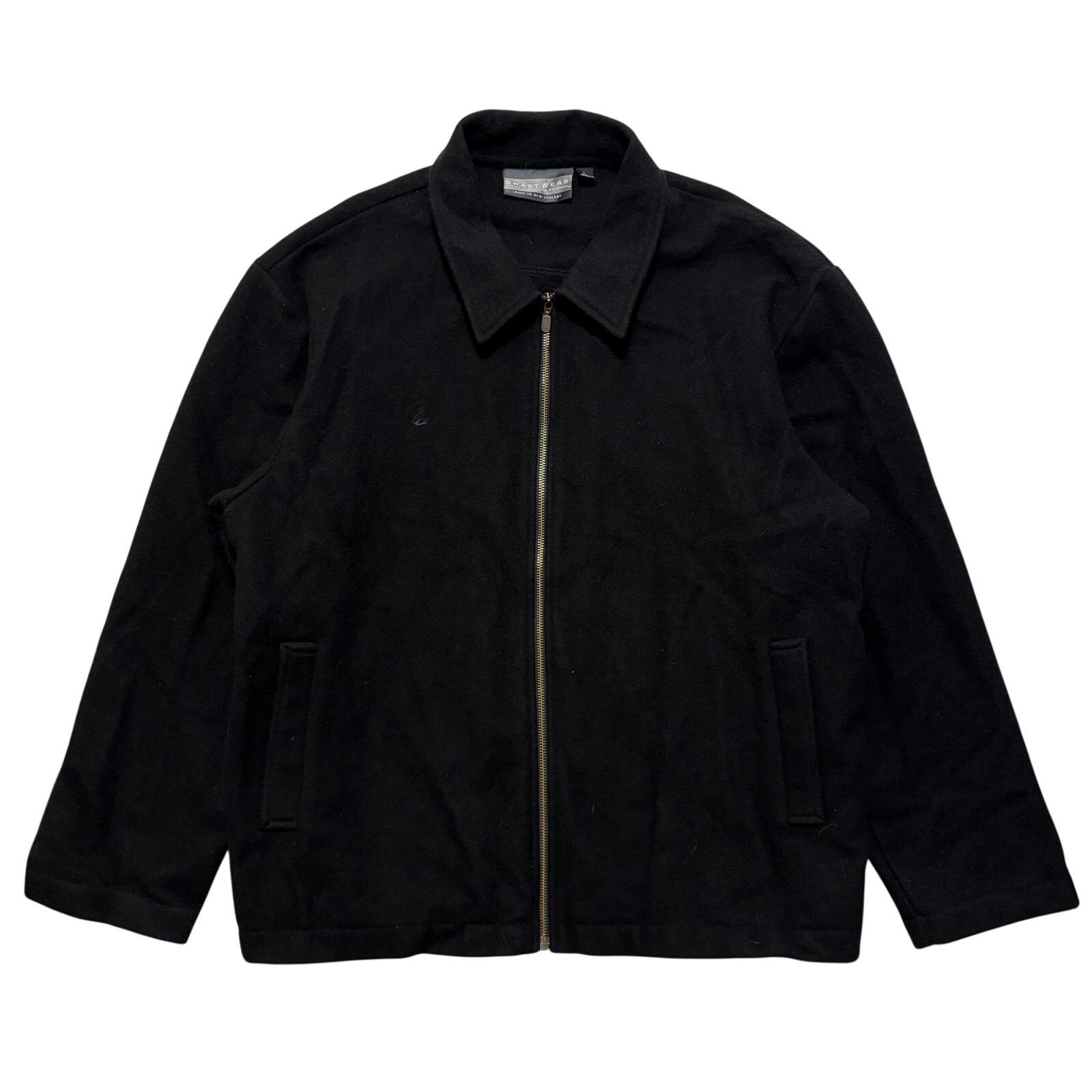 Other Smartwear Merino Zip Up Collared Wool Jacket Black L Size US L / EU 52-54 / 3 - 1 Thumbnail