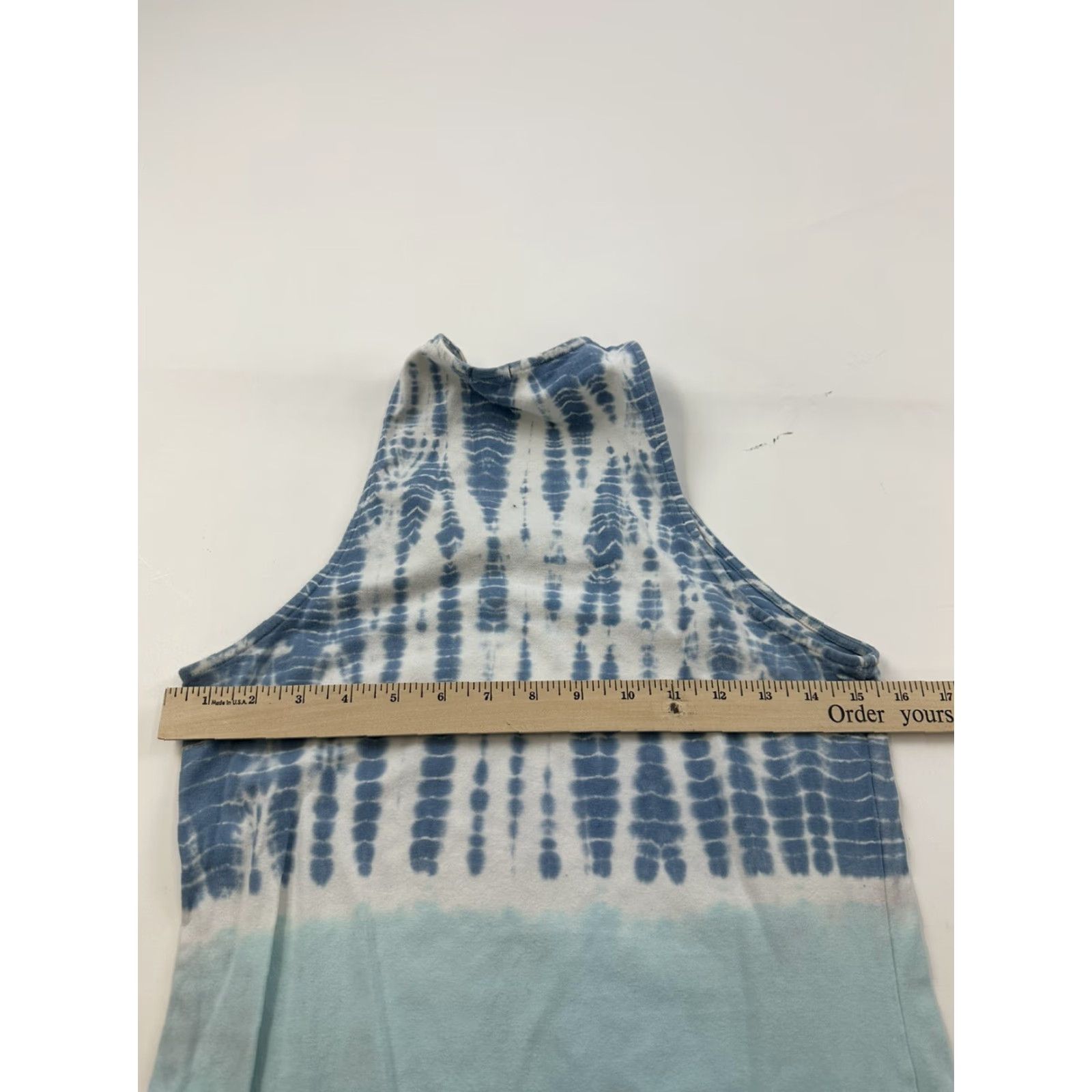 MONROW Monrow Maxi Dress Women’s M Blue Tie Dye Bodycon Dress Long Turquoise Pattern Tie Dye, Maxi for Women Size M / US 6-8 / IT 42-44 - 7 Thumbnail