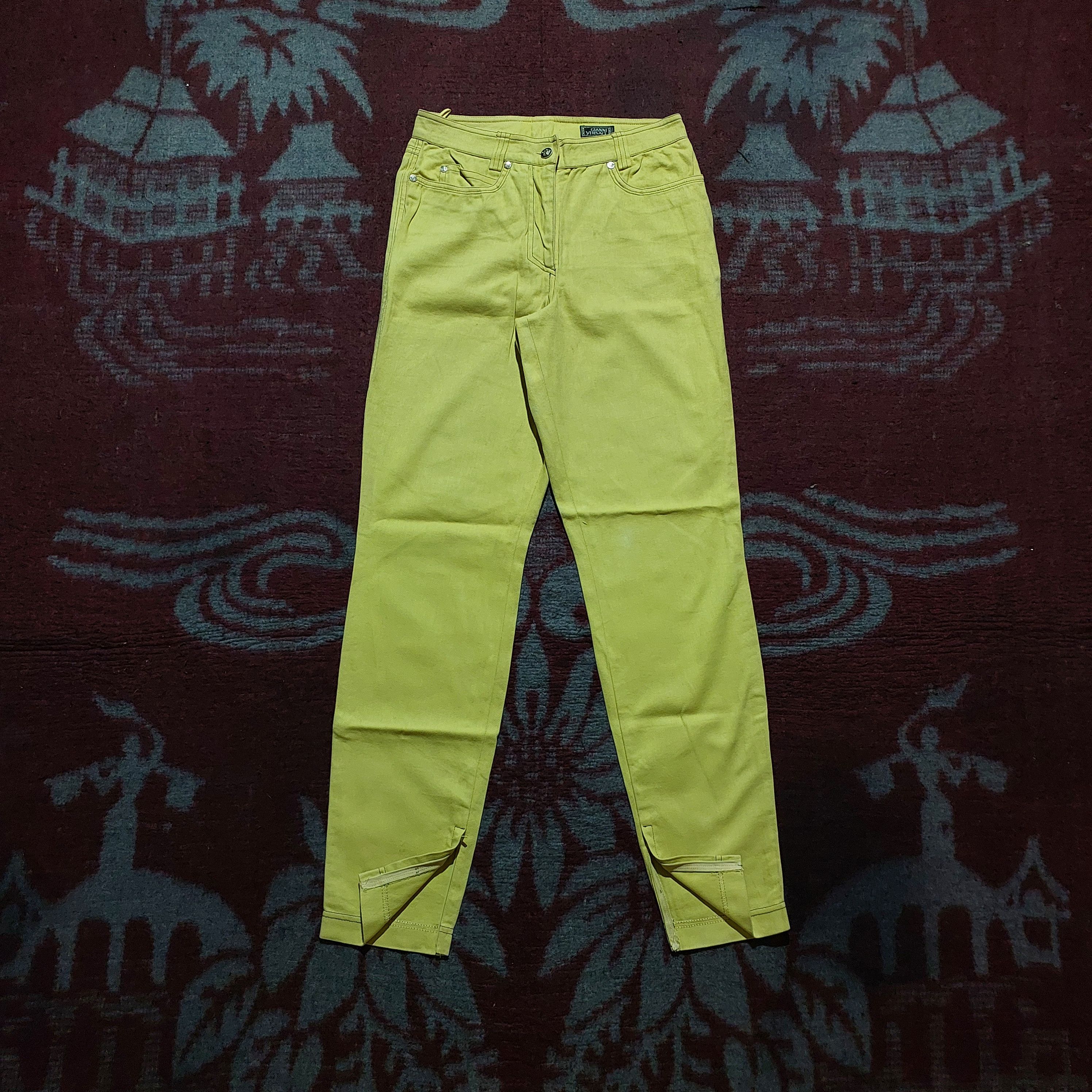 Versace vintage Gianni Versace slim fit jeans zipper on the legs Size 28" / US 6 / IT 42 - 1 Thumbnail
