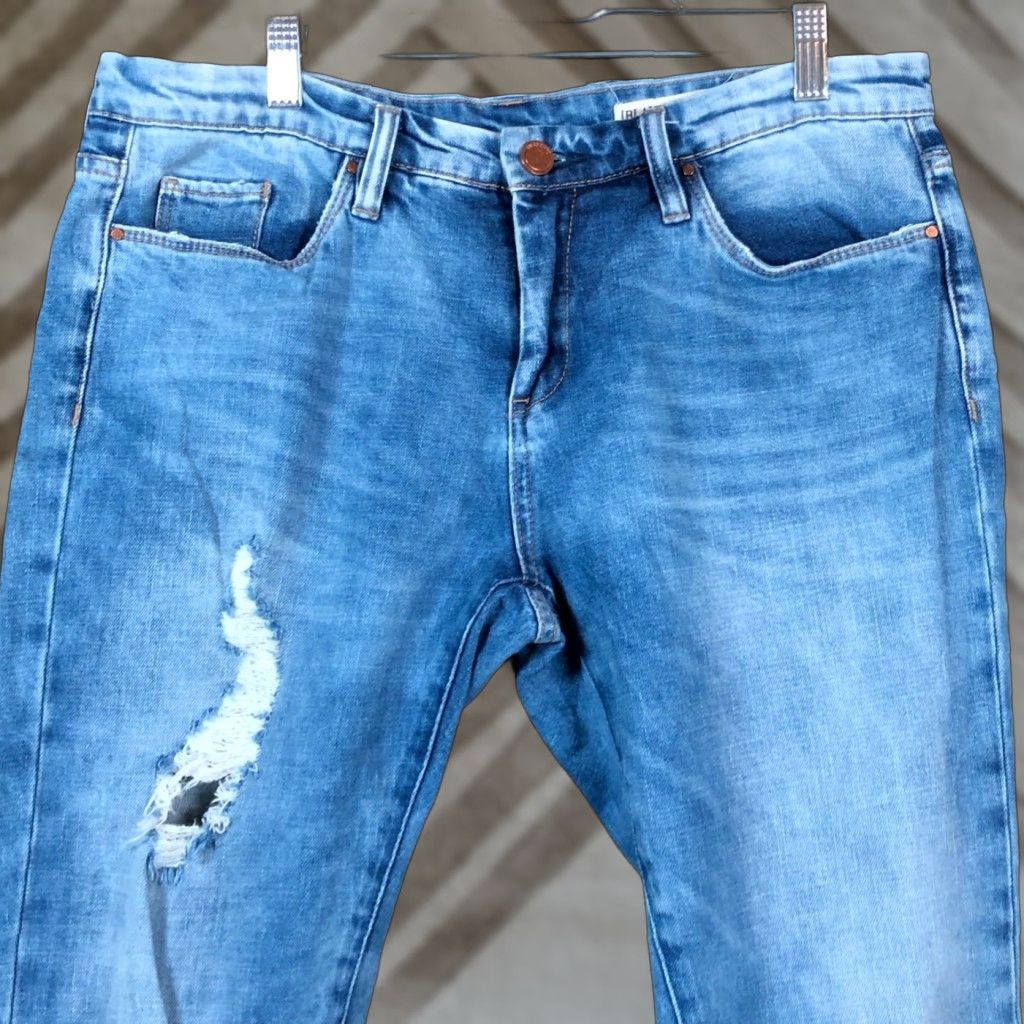 Vintage VINTAGE Blank NYC Jeans Blue Denim Skinny Distressed Stretch 30 Mens Regular 32 Tailored Light Wash Classic Classique Size US 30 / EU 46 - 1 Thumbnail