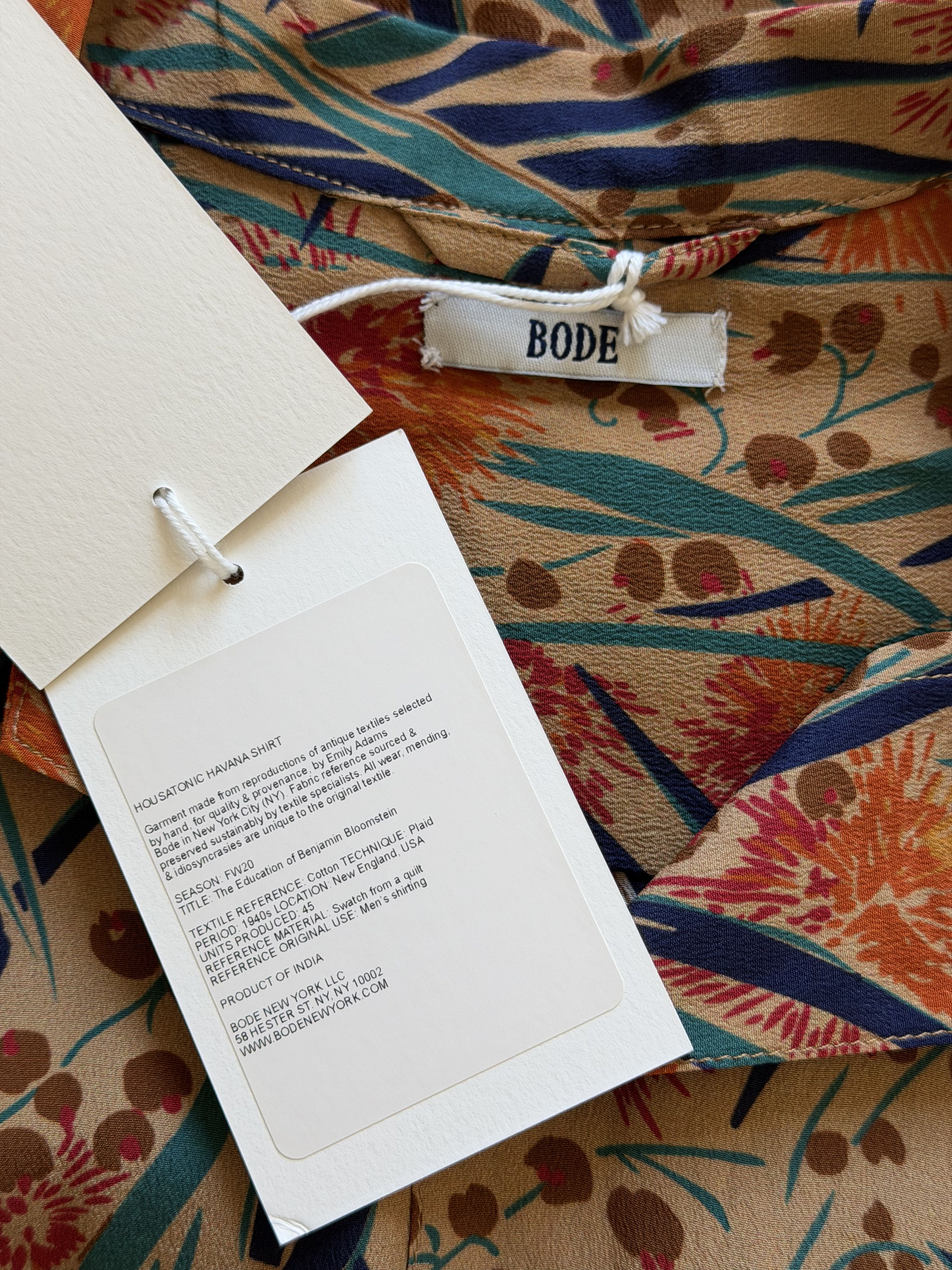 Bode Bode Housatonic Havana Button Up Shirt Size US M / EU 48-50 / 2 - 7 Thumbnail