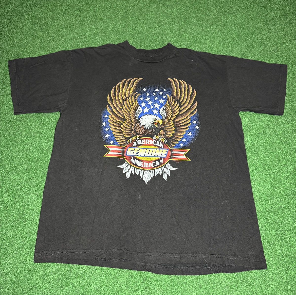 Harley Davidson × Vintage Vintage 90s Harley Davidson Eagle Cayman Island XL T Shirt Size US XL / EU 56 / 4 - 1 Thumbnail