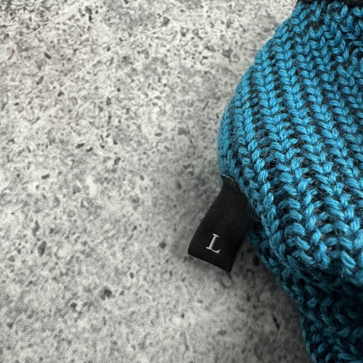 Diesel Diesel Ribbed Tight Knit Sweater Blue & Black Y2K Archive Size US L / EU 52-54 / 3 - 10 Thumbnail