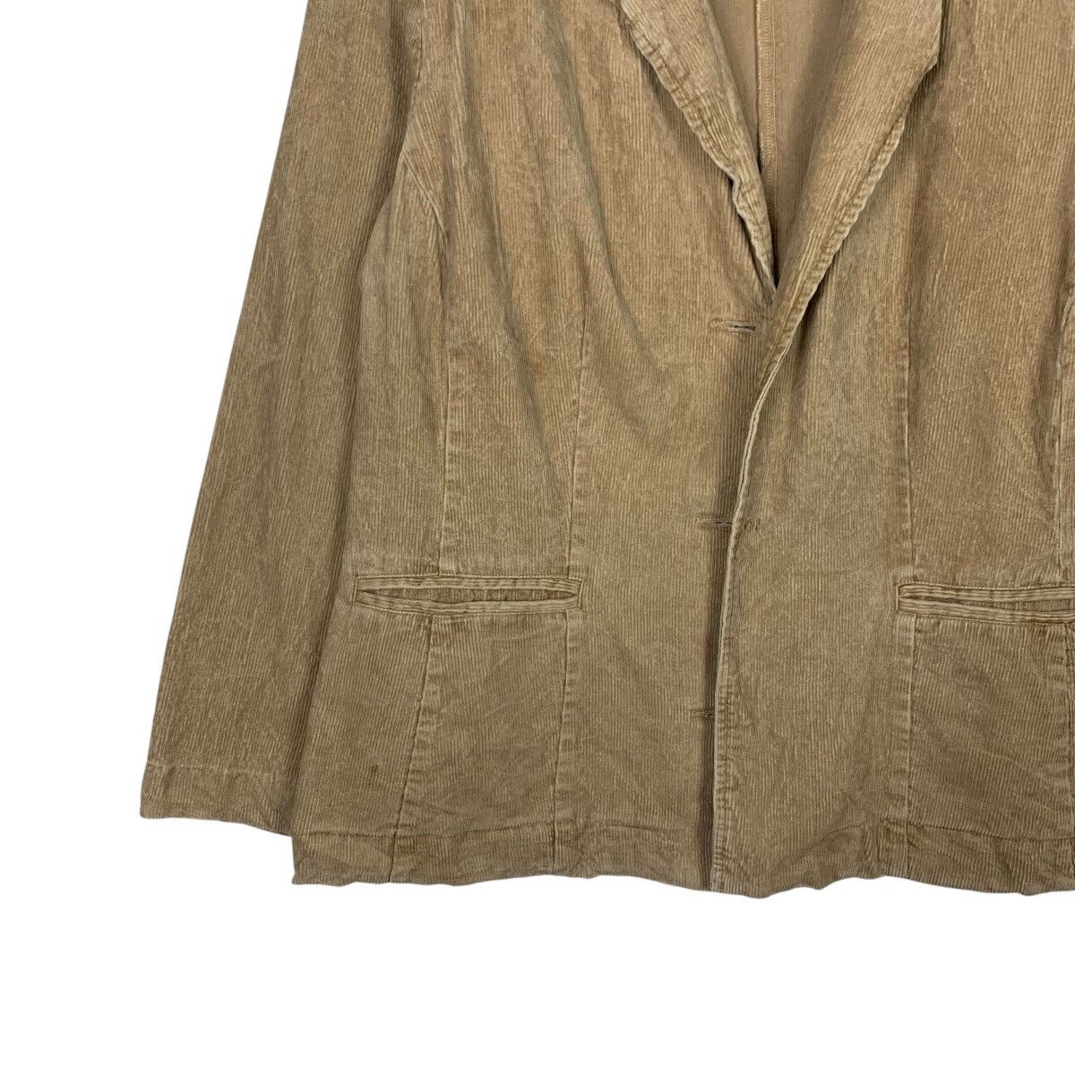 Japanese Brand MASSIMO Woman Corduroy Casual Jacket #2160-C95 Size XL / US 12-14 / IT 48-50 - 3 Thumbnail