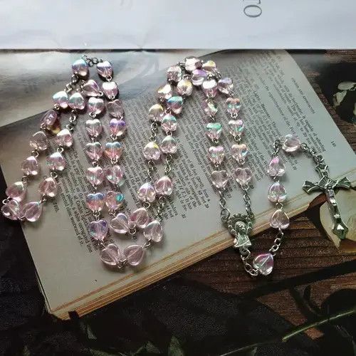 Jewelry Saint Benedict Rosary Necklace Chain Catholic Church Jesus Size ONE SIZE - 4 Thumbnail
