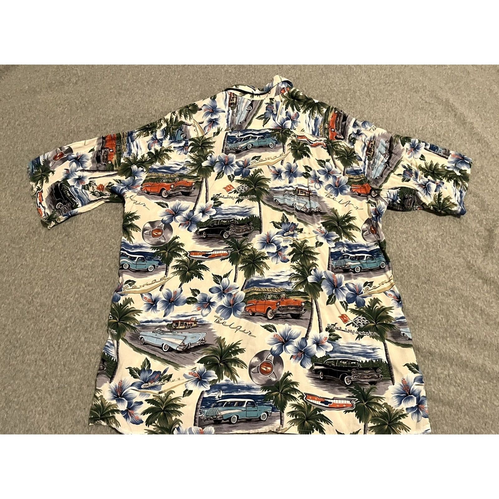 Reyn Spooner Reyn Spooner American Classics Cars Hawaiian Shirt Chevy Bel Air Nomad Medium Size US M / EU 48-50 / 2 - 6 Thumbnail