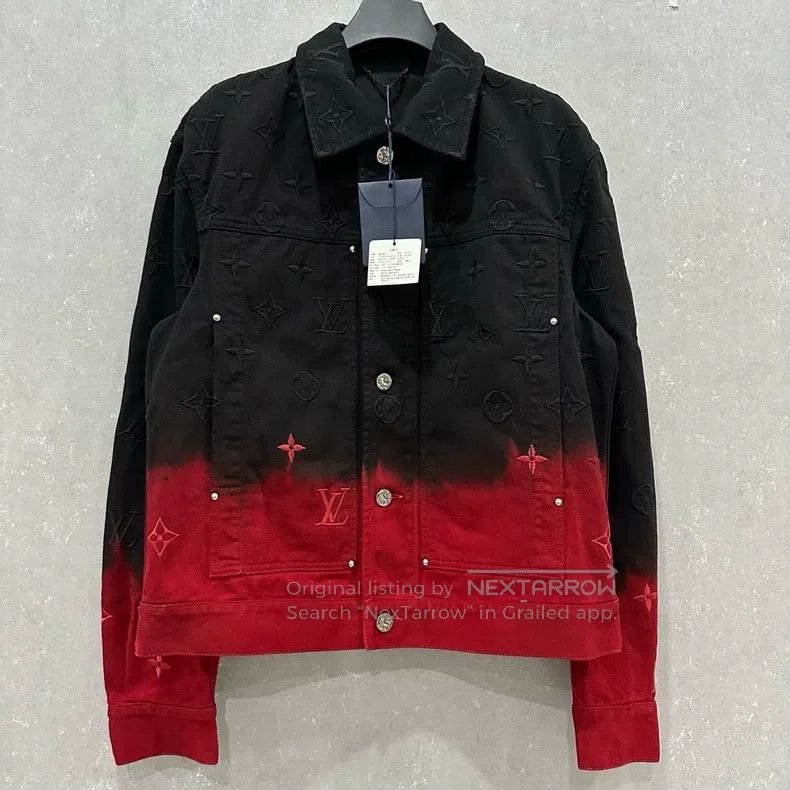 Louis Vuitton Louis Vuitton Gradient denim embroidered jacket Size US M / EU 48-50 / 2 - 1 Thumbnail