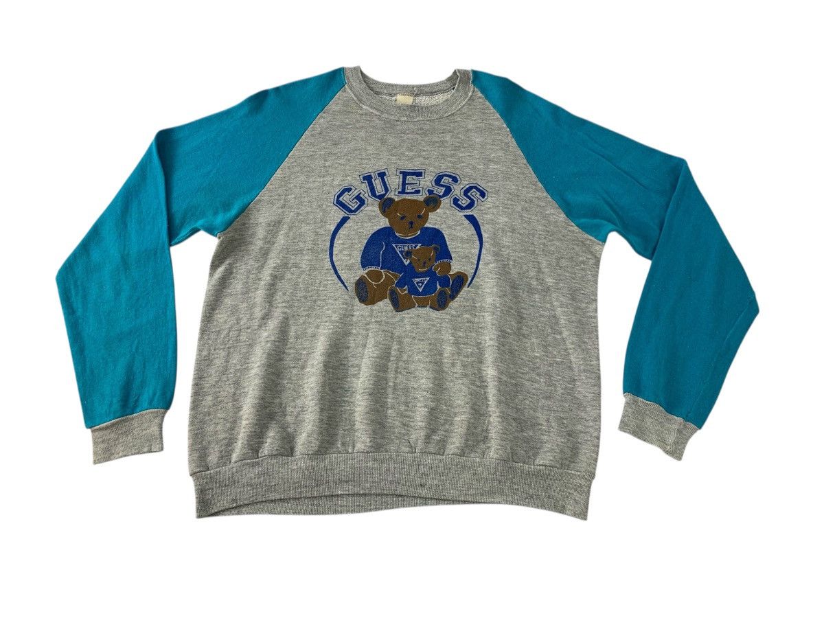 Guess Vintage 90s Guess Big Bear Logo Raglan Style Size US L / EU 52-54 / 3 - 1 Thumbnail