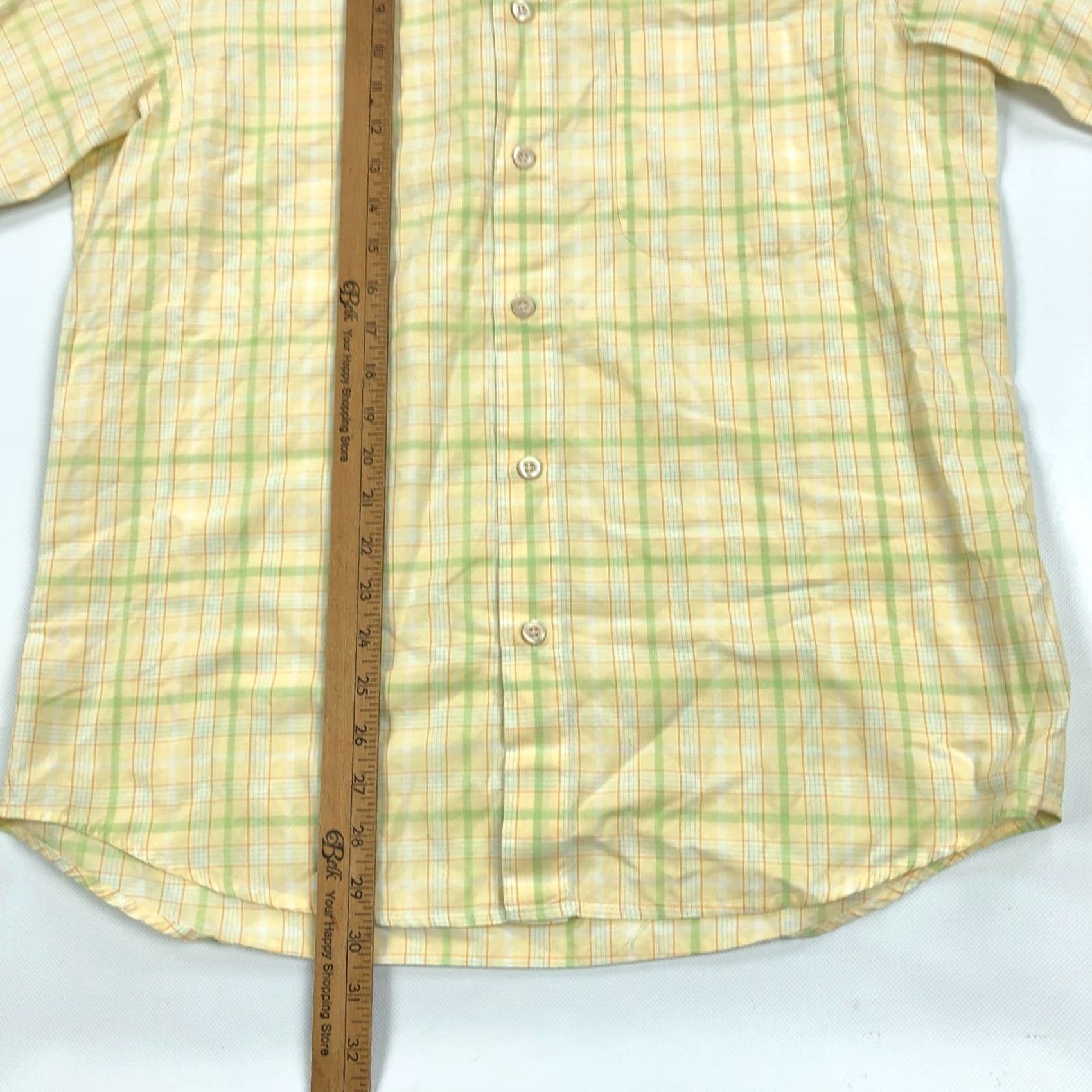 Ermenegildo Zegna Ermenegildo Zegna Shirt Mens M Yellow Check Long Sleeve Button Up Size US M / EU 48-50 / 2 - 6 Thumbnail