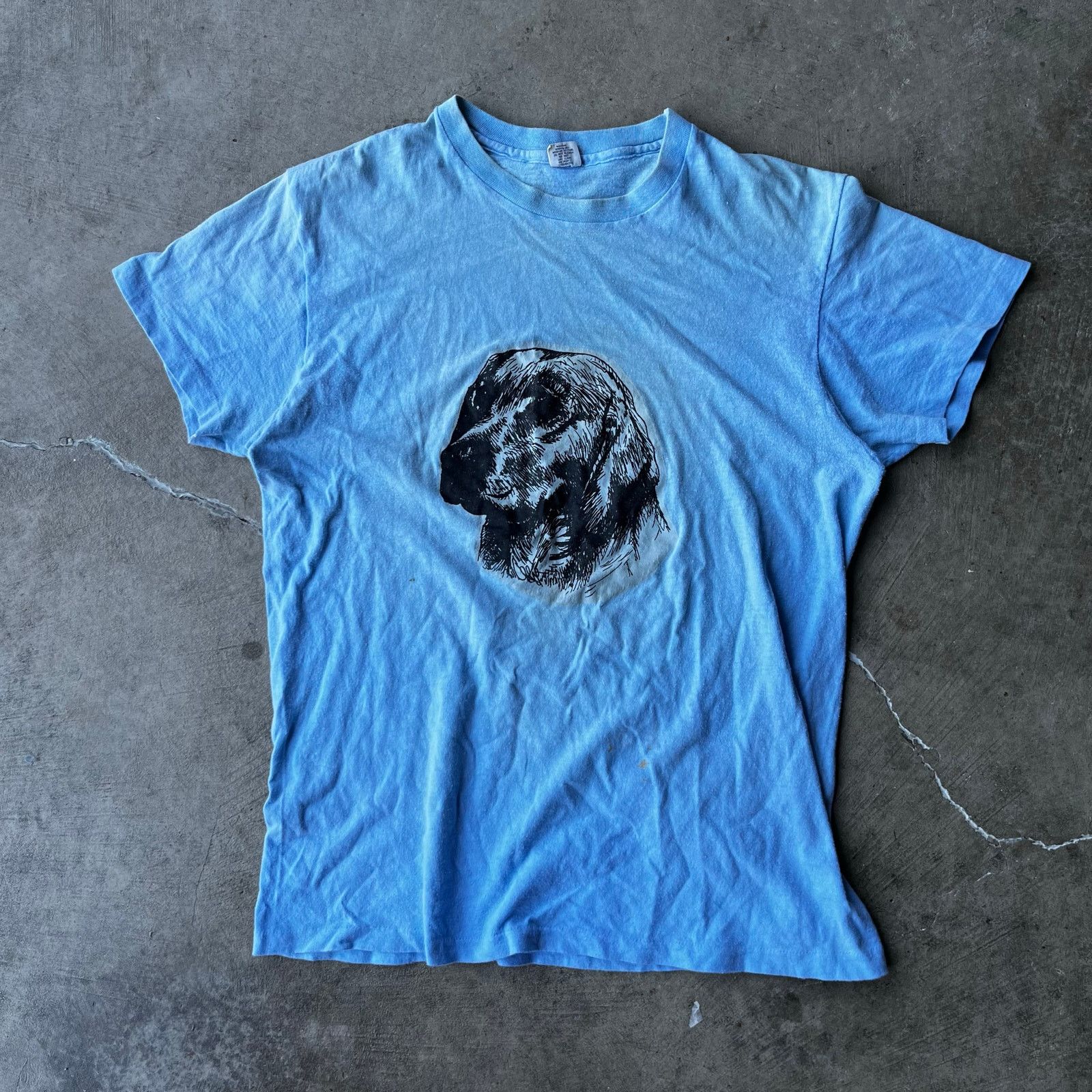 Vintage VINTAGE 70S GOLDEN RETRIEVER TEE SHIRT HANES BLUE TEE LARGE Size US L / EU 52-54 / 3 - 2 Thumbnail
