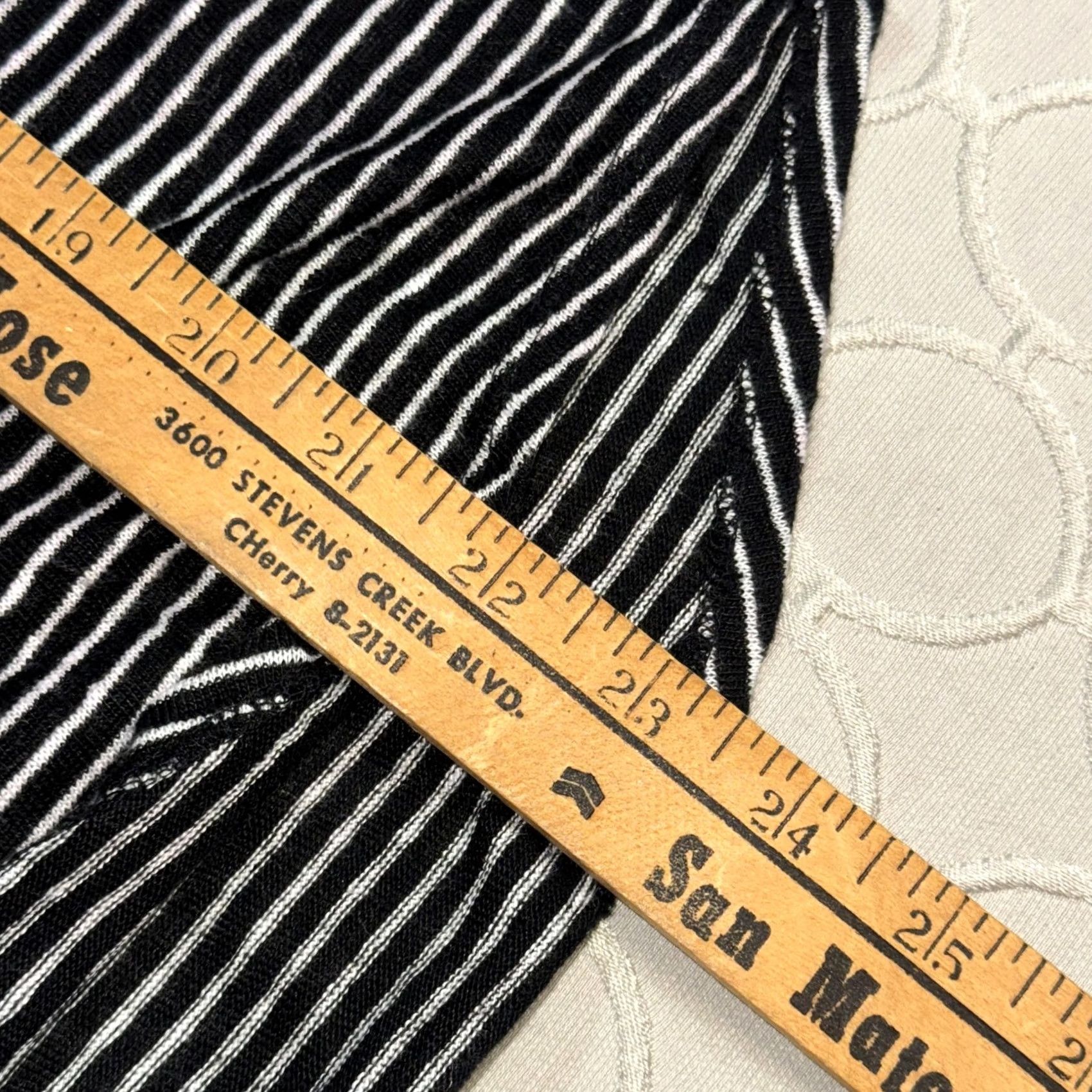 Vince Vince Shirt Womens XS Black White Striped Scoop Neck Cap Sleeve Lightweight T-Shirt Size XS / US 0-2 / IT 36-38 - 6 Thumbnail