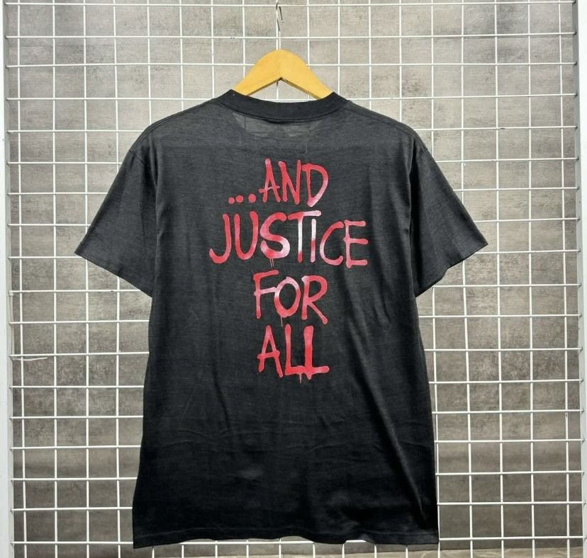 Band Tees VINTAGE METALLICA AND JUSTICE FOR ALL TEES 1988 Size US L / EU 52-54 / 3 - 3 Thumbnail