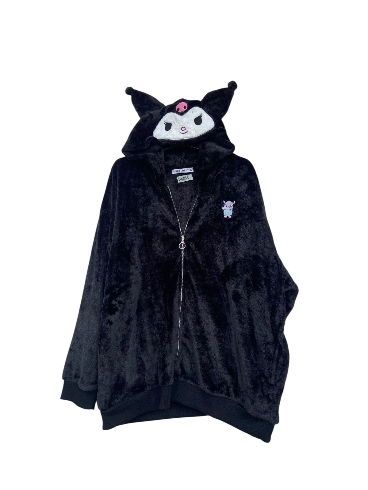 Anime Kuromi by Sanrio Characters Faux Fur Hoodie Sweater Size US XXL / EU 58 / 5 - 4 Thumbnail
