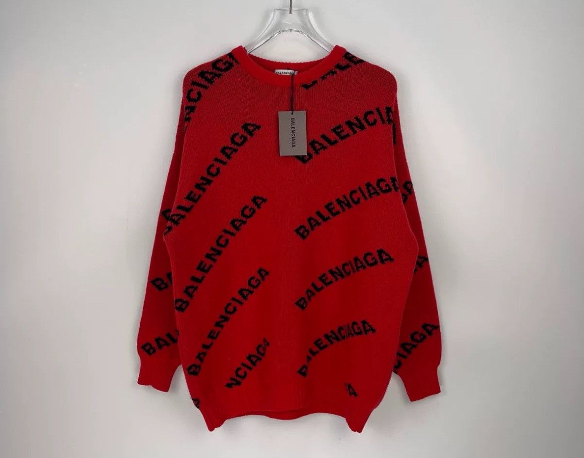 Balenciaga Balenciaga Red Bullet Long Sleeve Sweater 2412-Nextarrow Size US XS / EU 42 / 0 - 3 Thumbnail