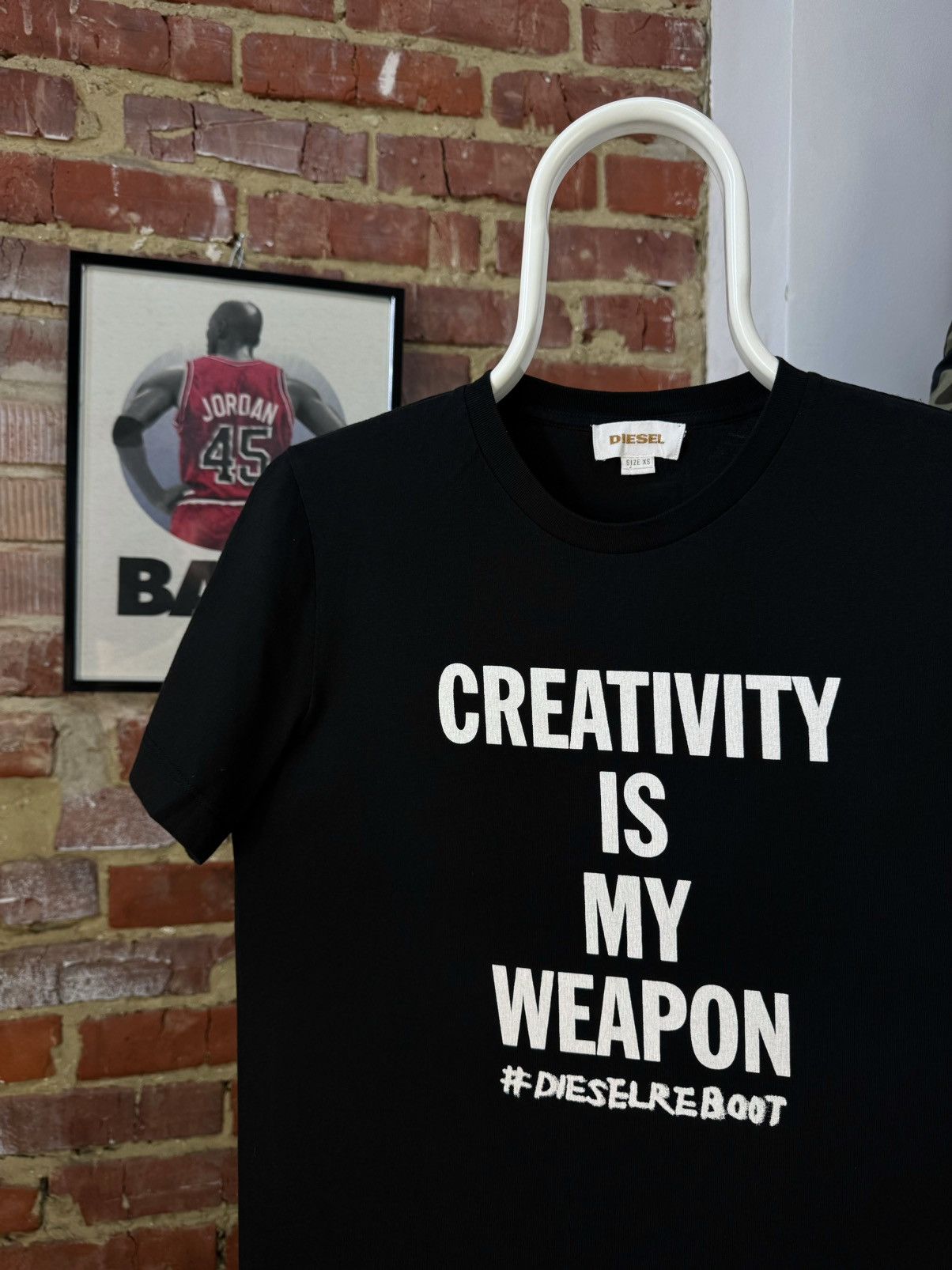 Diesel DIESEL Reboot Creativity Is My Weapon T-Shirt Size US XS / EU 42 / 0 - 2 Thumbnail