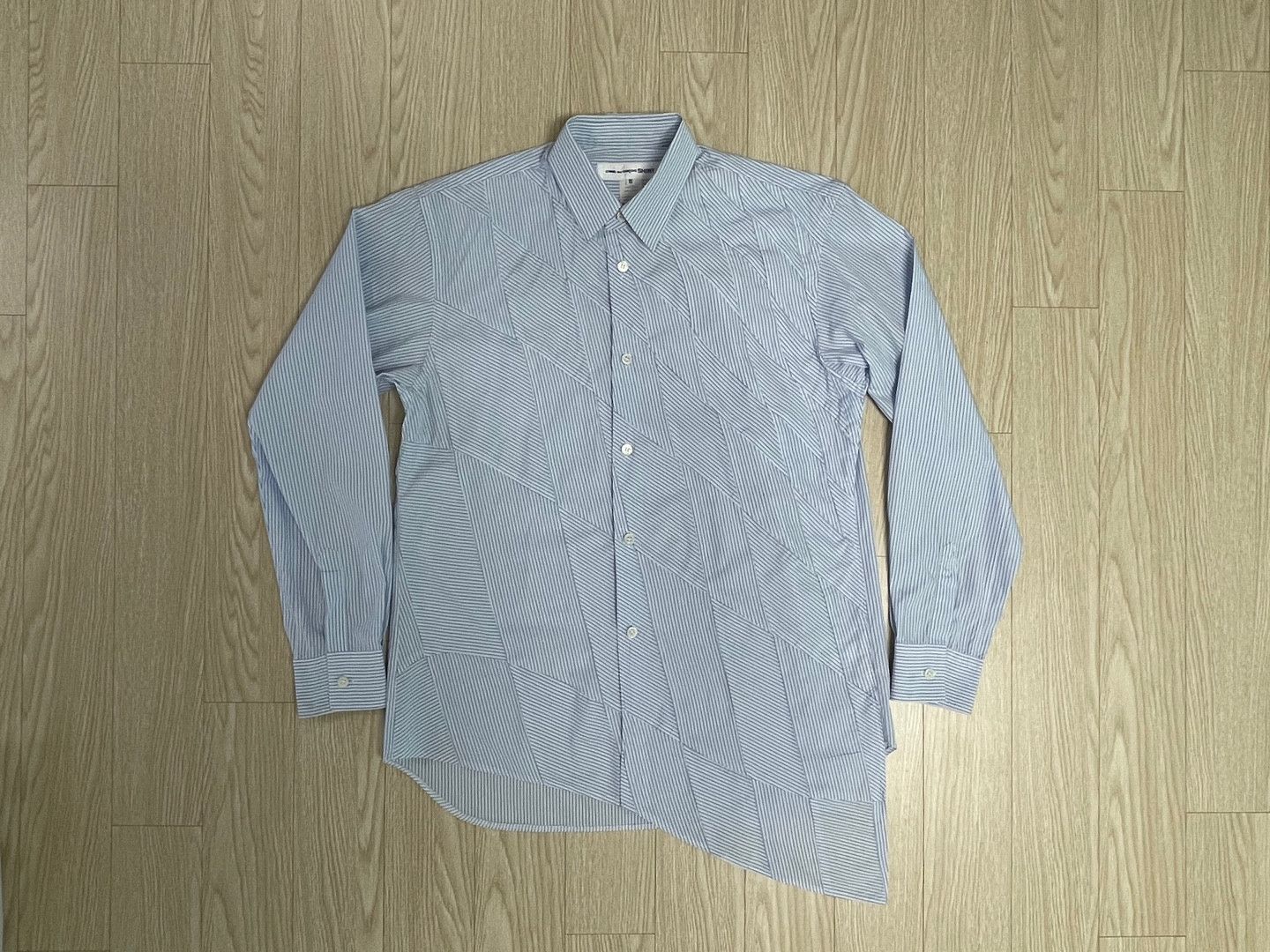 Comme des Garcons SHIRT COMME des GARCONS SHIRT Twisted Stripe Shirt AD2015 Size US M / EU 48-50 / 2 - 1 Thumbnail