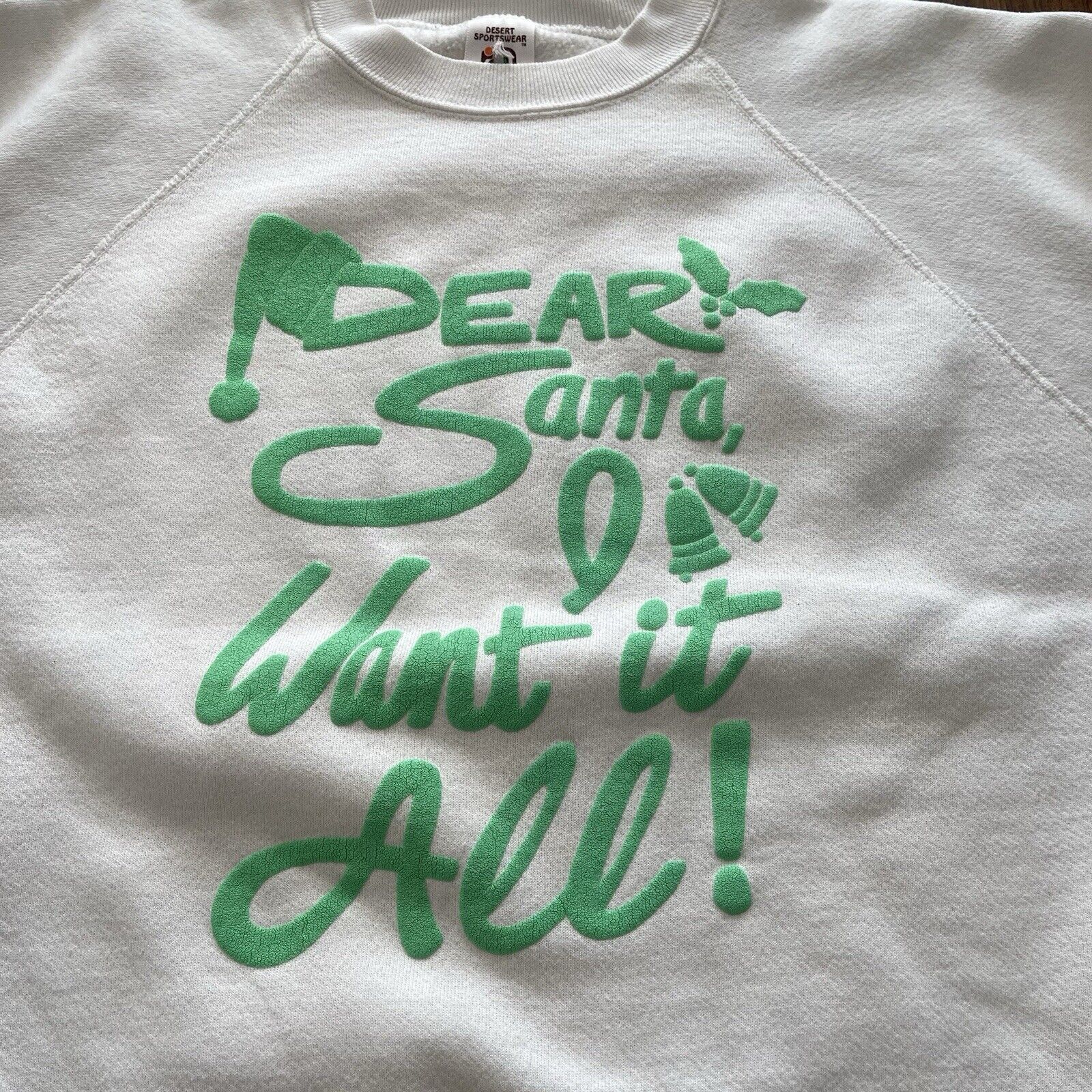 Vintage Vtg Dear Santa I Want It All Christmas Sweatshirt XL USA Size US XL / EU 56 / 4 - 3 Thumbnail