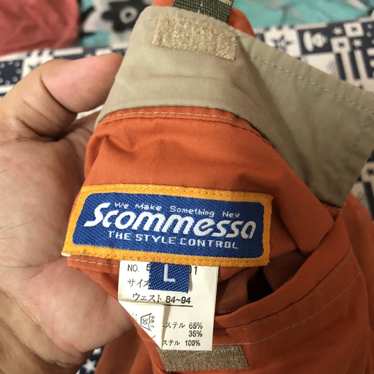 Japanese Brand Scommesso Orange Cargo Multipocket Pants #A580 Size US 33 - 17 Thumbnail
