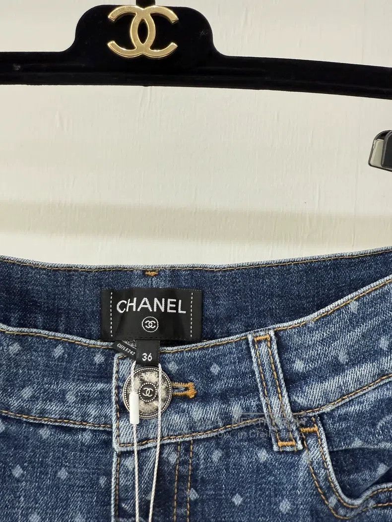 Chanel Chanel 23P polka dot logo shorts jeans Size 24" / US 00 / IT 34 - 3 Thumbnail