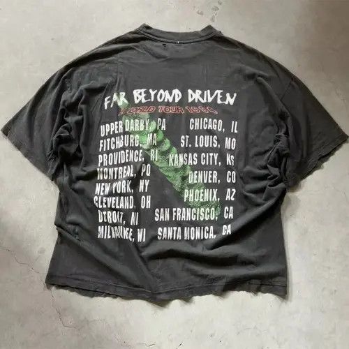 Vintage PANTERA Band Retro Graphic Printed Cotton Tshirt Size US XL / EU 56 / 4 - 4 Thumbnail