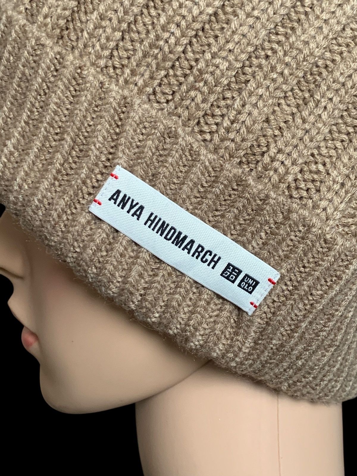 Japanese Brand × Uniqlo Anya HindMarch Uniqlo Knitted Hat By Japanese Brand 🇯🇵 Size ONE SIZE - 7 Thumbnail