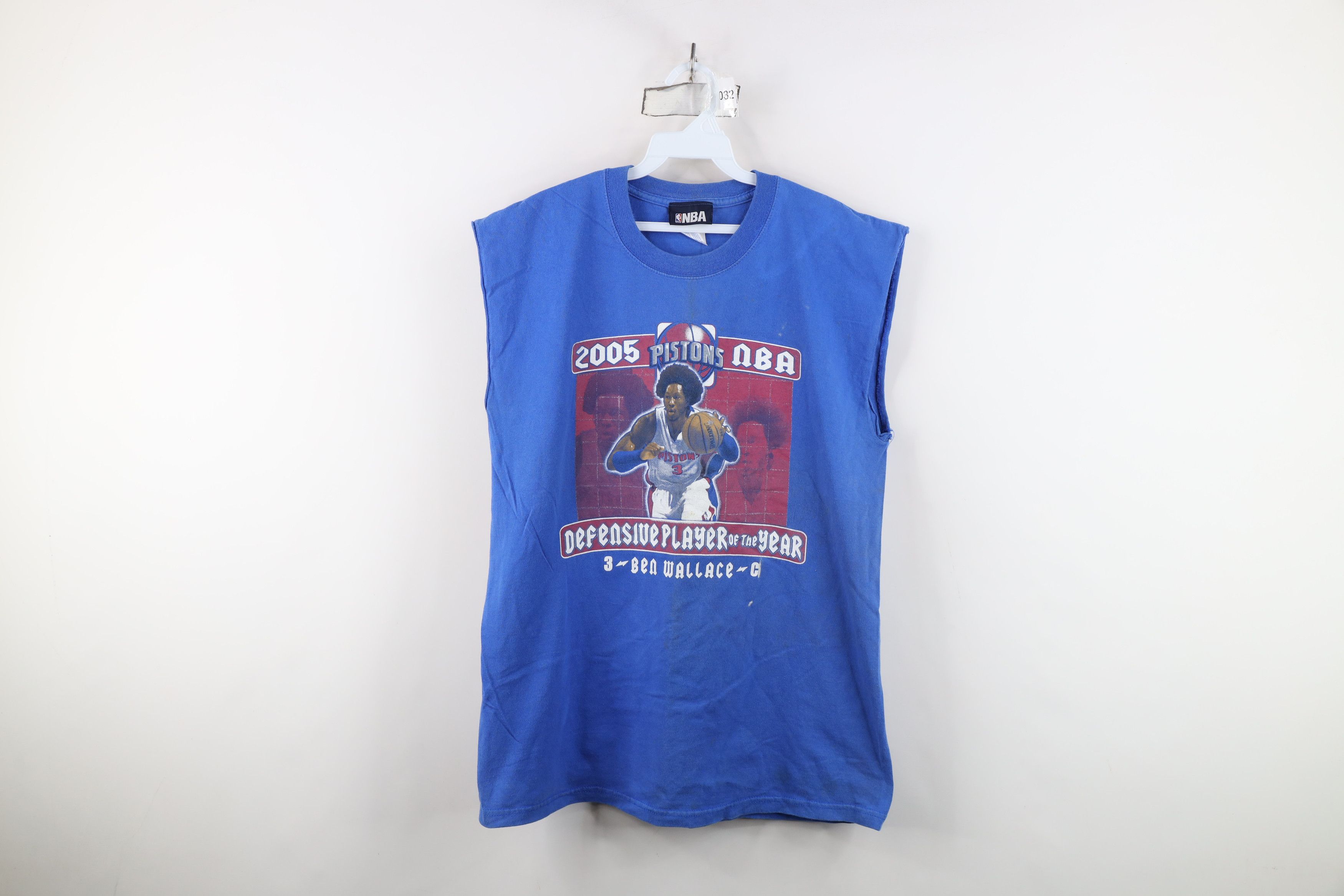 Vintage Vintage Y2K Ben Wallace Detroit Pistons Cut Off T-Shirt Size US L / EU 52-54 / 3 - 1 Thumbnail