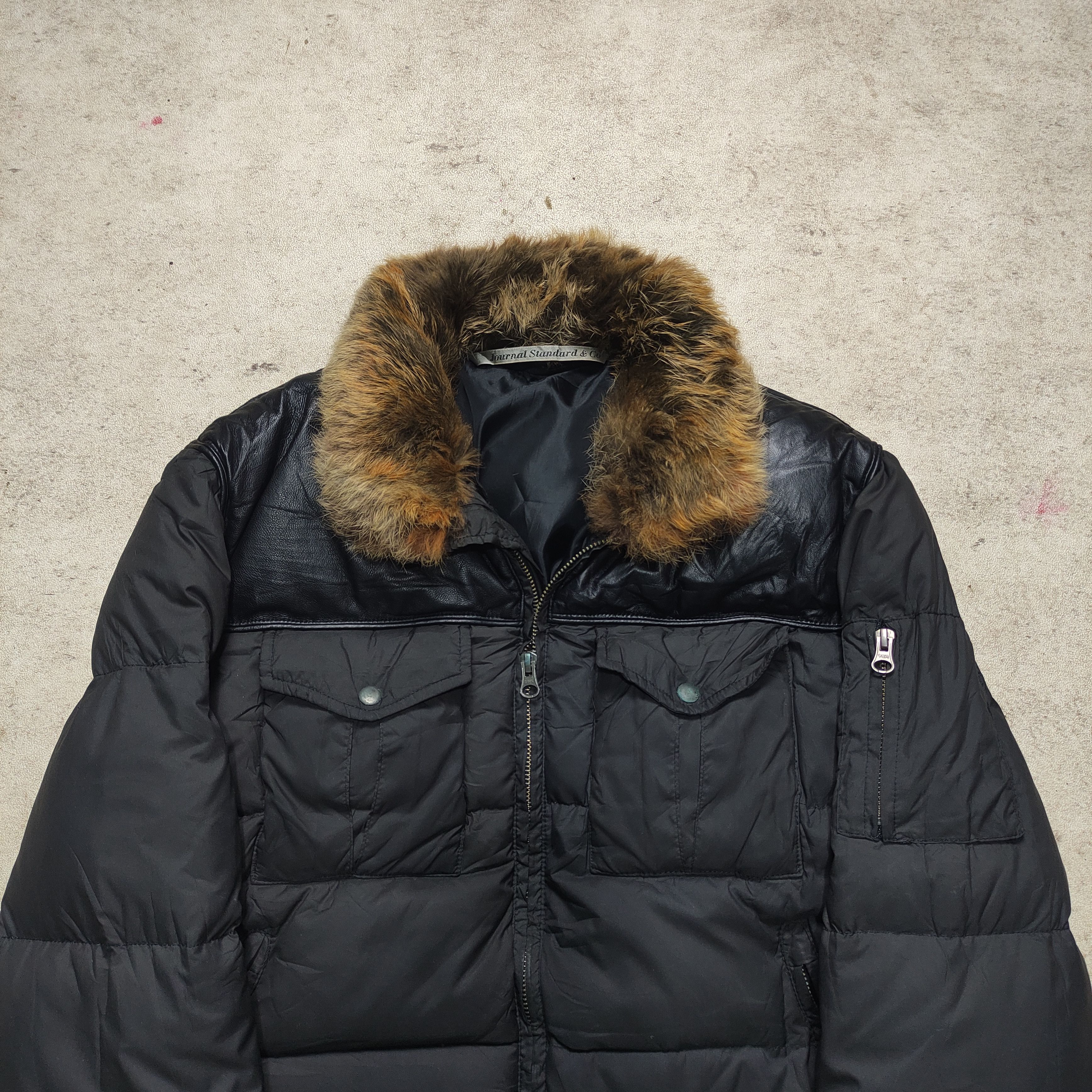 If Six Was Nine Journal Standard Puffer Down Fur Jacket Vkei - 2000s Size US M / EU 48-50 / 2 - 9 Thumbnail