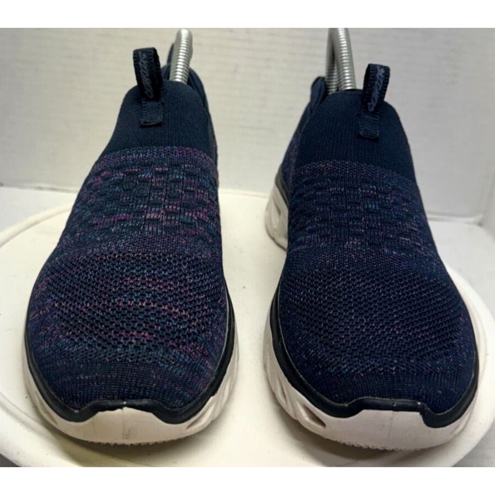SKECHERS Skechers Glide Step Women 6 36 Air Cooled Memory Foam Rainbow Navy stretch fit Sneakers Shoes Size US 5.5 / IT 35.5 - 2 Thumbnail